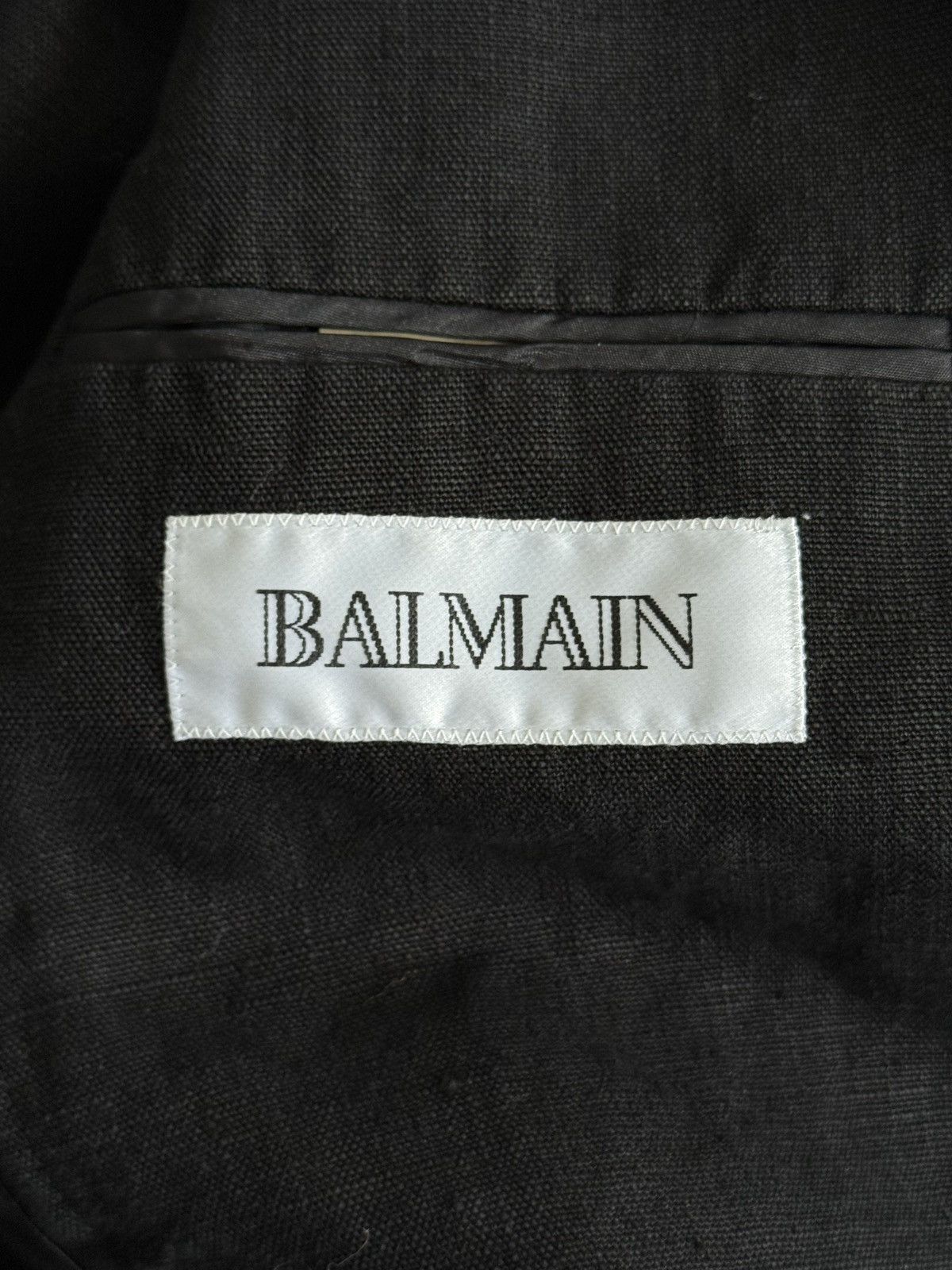 Balmain Vintage Balmain Paris Linen Tailored Blazer | Summer Jacket Size 52L - 4 Thumbnail