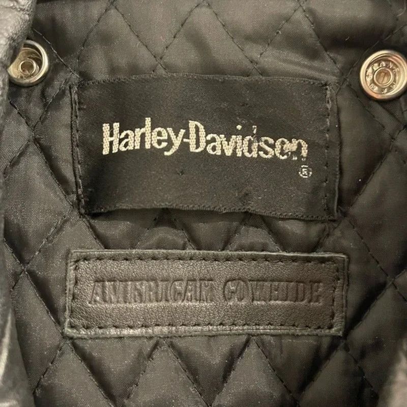 Harley Davidson Vintage 1990s Harley-Davidson Women’s Leather Moto Jacket Size S / US 4 / IT 40 - 6 Thumbnail