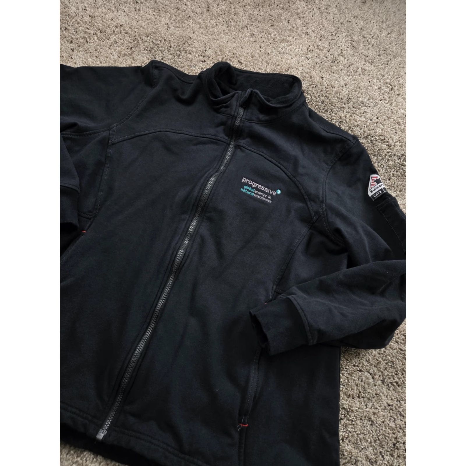 Vintage Bulwark FR Jacket 3XL Black Flame Resistant Full Zip Heavyweight Stretch Womens Size XXL / US 16-18 / IT 52-54 - 2 Thumbnail