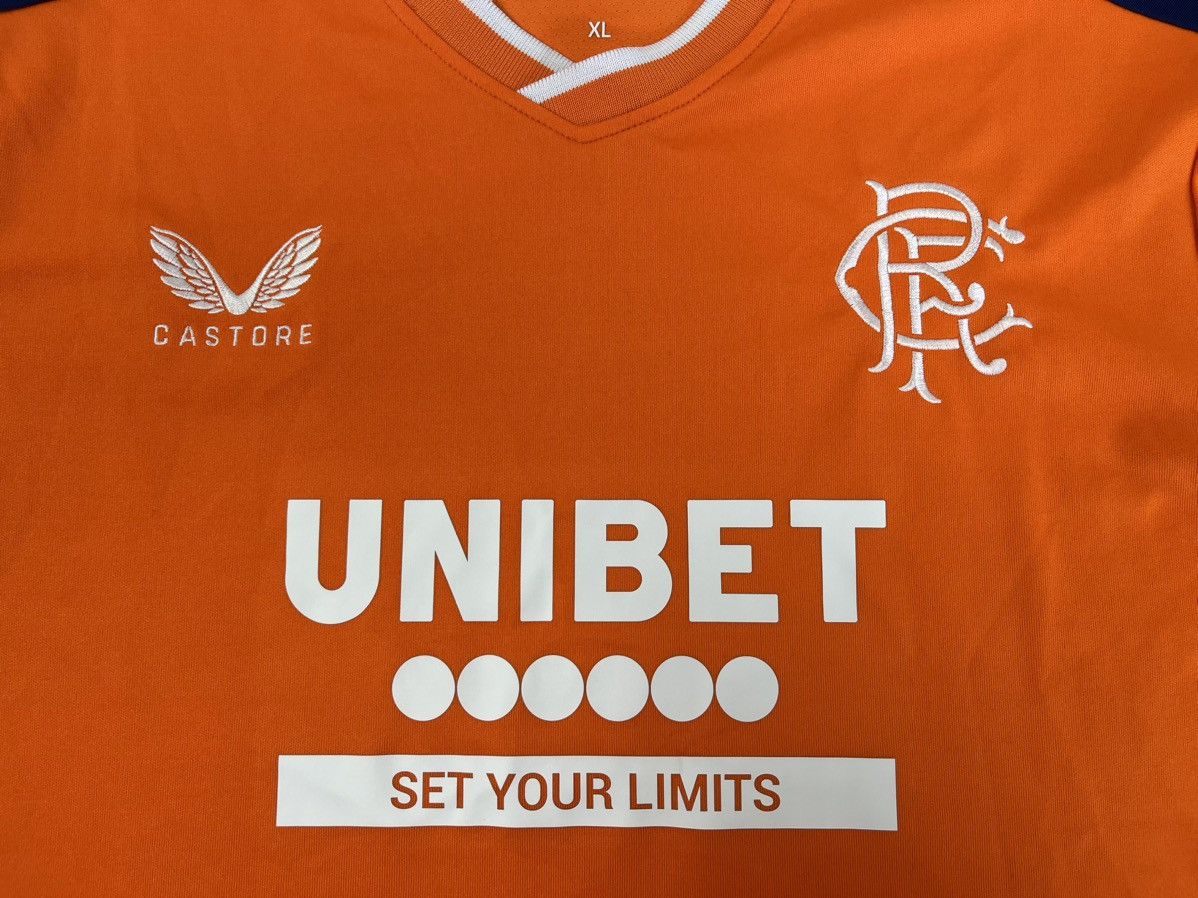 Castore CASTORE GLASGOW RANGERS FC 2022/2023 FOOTBALL SOCCER JERSEY Size US XL / EU 56 / 4 - 5 Thumbnail