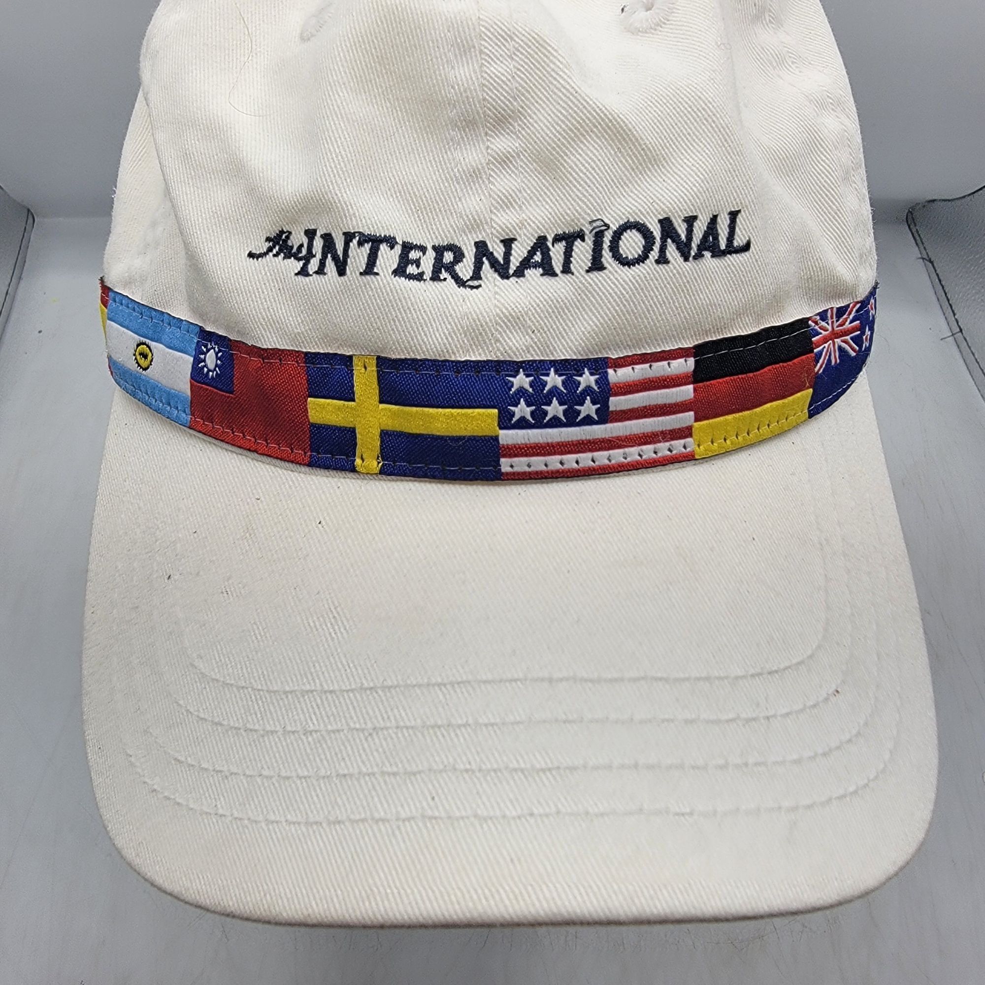 Imperial Castle Pines International Flags White Baseball Hat Cap Outd Size ONE SIZE - 9 Thumbnail