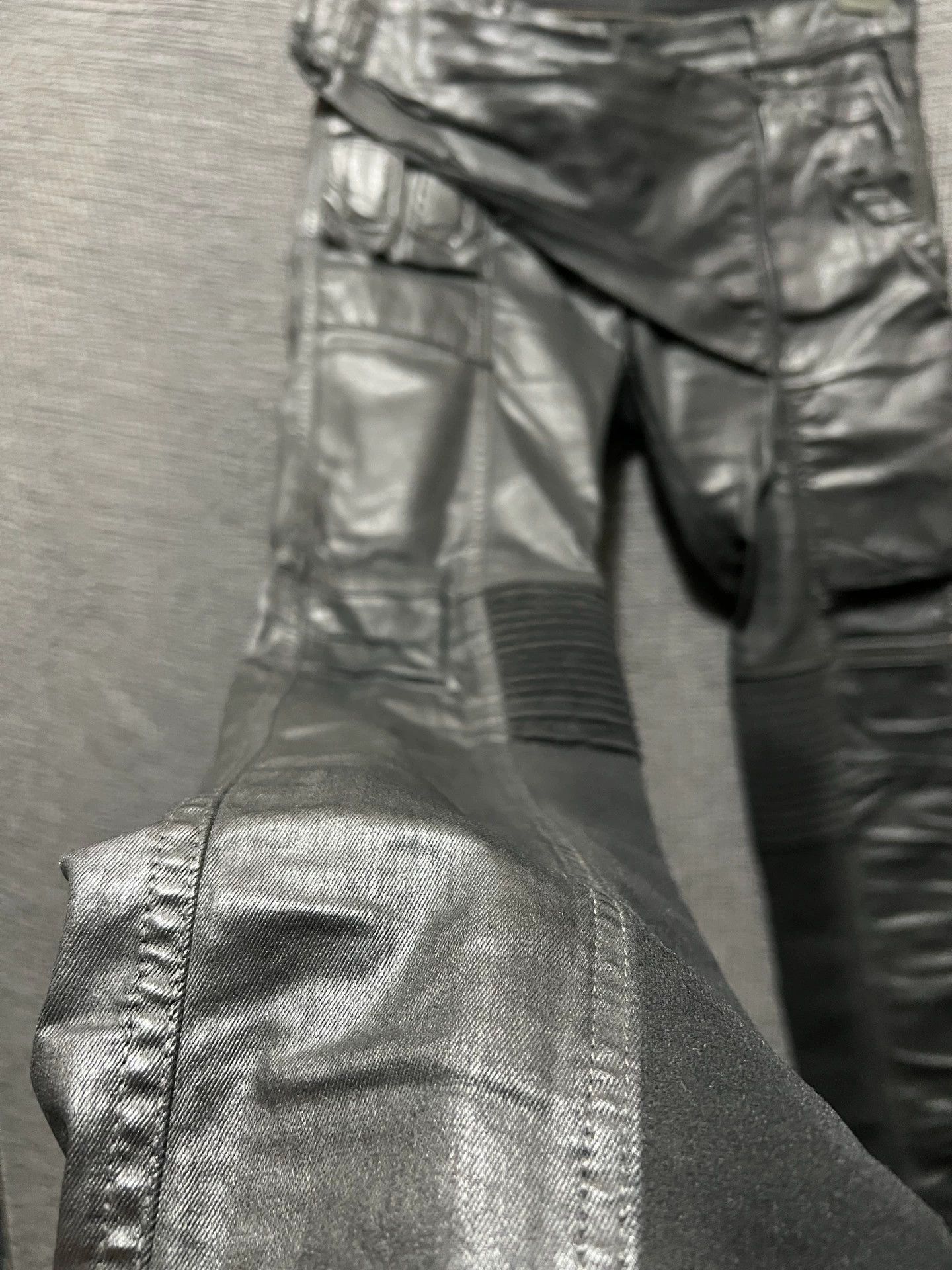 Rick Owens Rick Owens 16ss SBW Waxed Moto Jeans 30 Italy Size US 30 / EU 46 - 4 Thumbnail