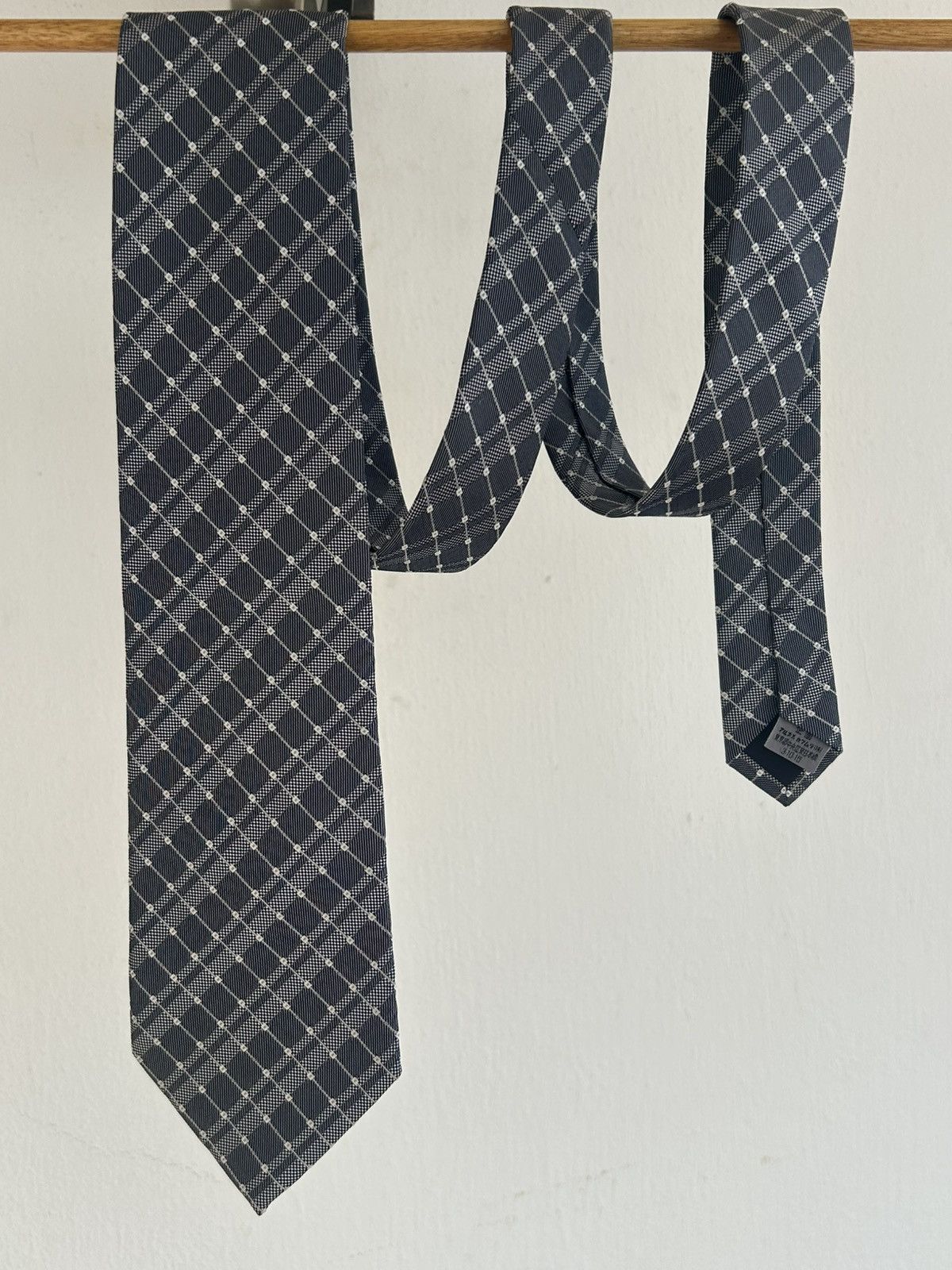 Mario Valentino Mario Valentino Vintage Tie Gray Size ONE SIZE - 1 Thumbnail
