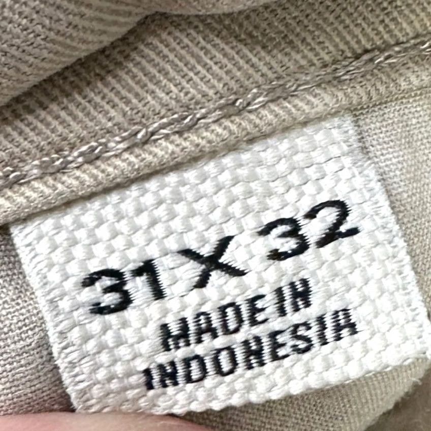Flint And Tinder VINTAGE Flint Tinder Mens Slim Fit Pants 31X32 Tan Khaki Chino Straight Stretch 5-Pocket Size US 31 - 5 Thumbnail