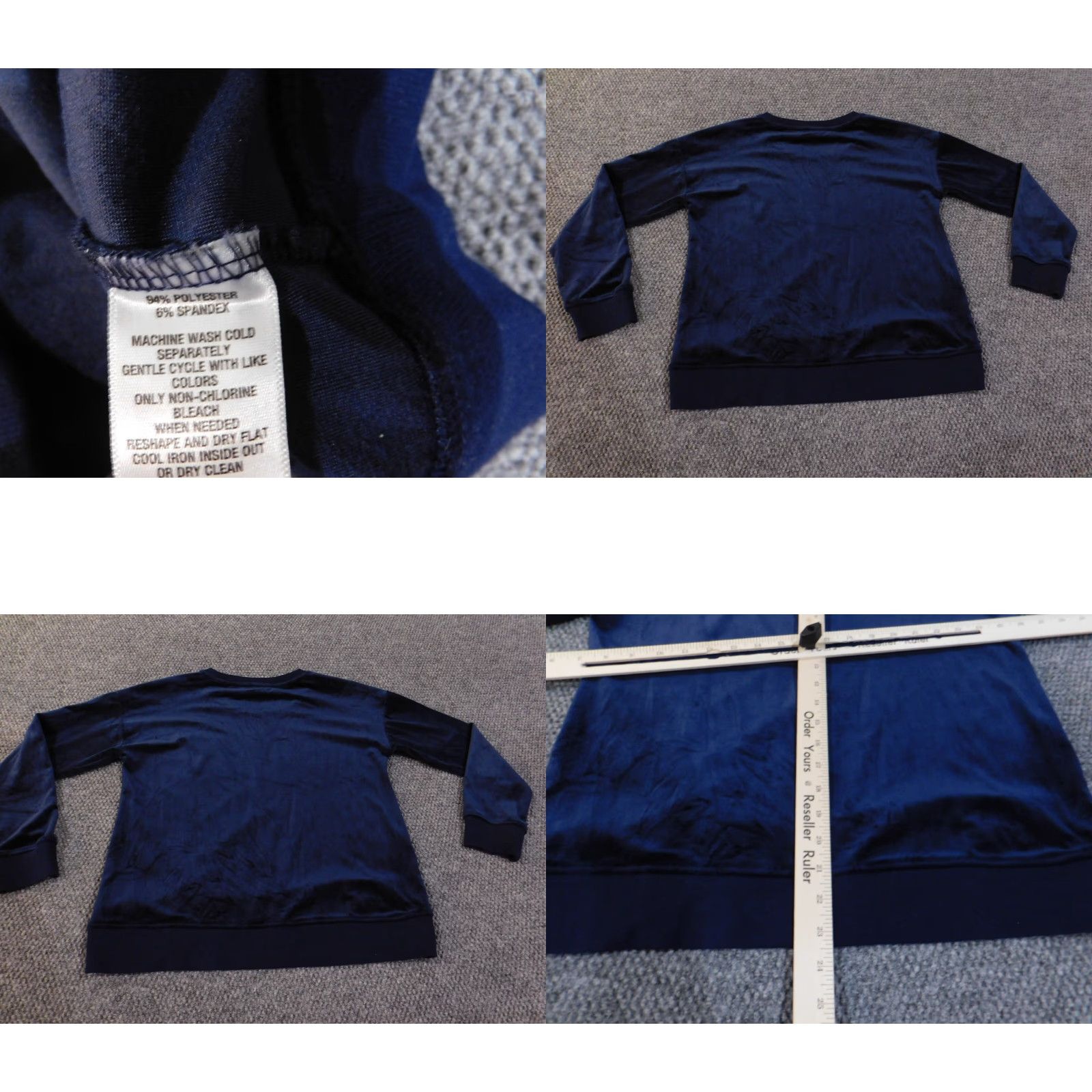 Vintage Crown & Ivy Sweater Pullover Crew Neck Womens S Blue Knit Size S / US 4 / IT 40 - 8 Thumbnail