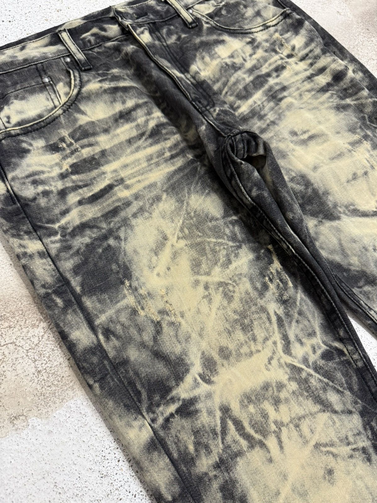 semanticdesign Semantic Design Acid Wash Distressed Denim Pants Size US 31 - 6 Thumbnail