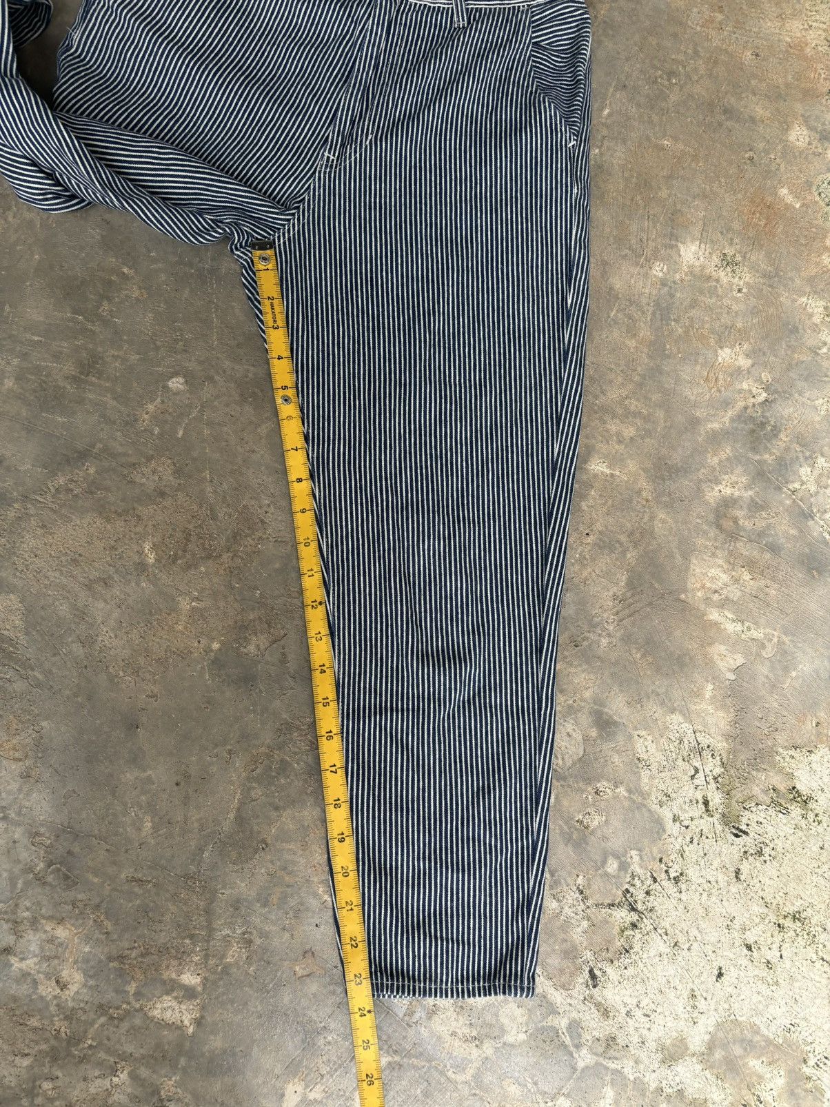 Other japanese Brand Deep Blue Stripe Pants Size US 29 - 12 Thumbnail