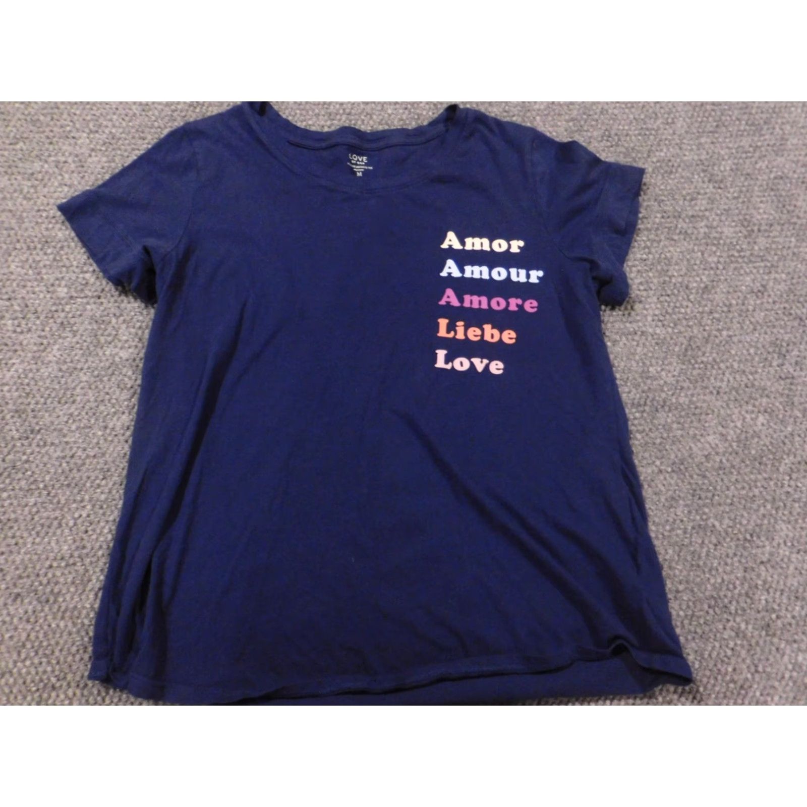 Gap Gap Womens Shirt M Blue pullover crew neck cotton rayon casual stretch love regular Size M / US 6-8 / IT 42-44 - 2 Thumbnail
