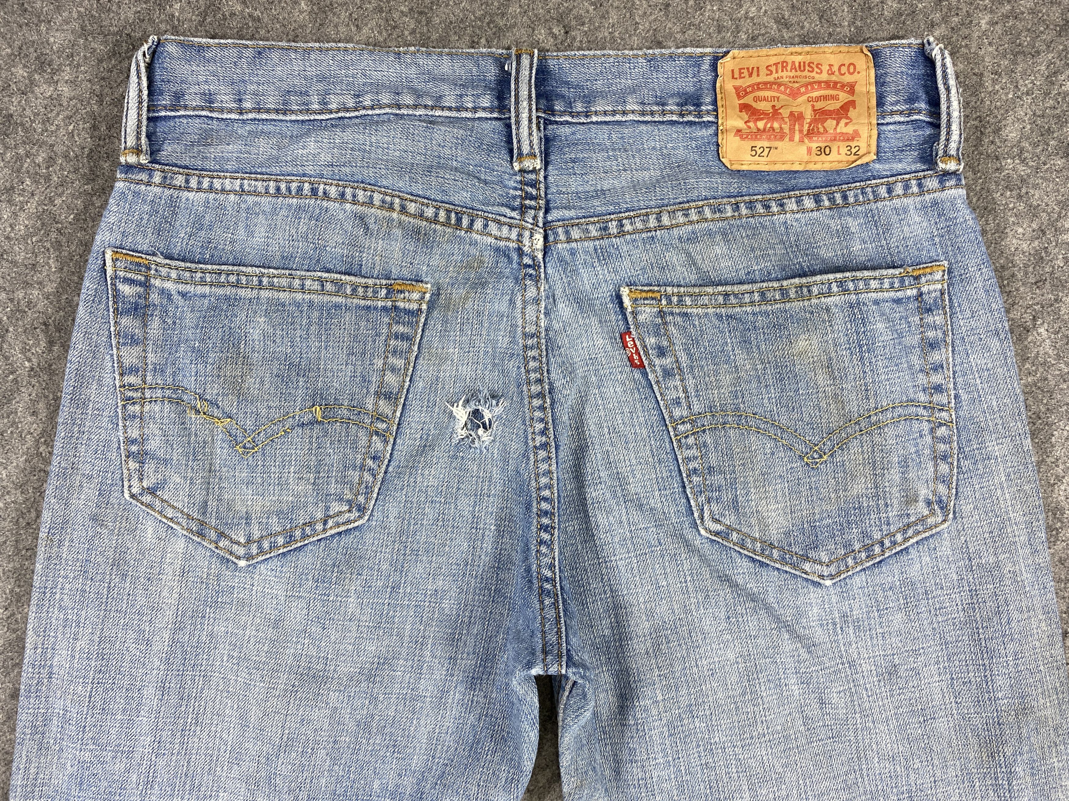 Levi's Faded Blue Vintage Levi's 527 30x32.5 Denim -JN1754 Size US 30 / EU 46 - 4 Thumbnail