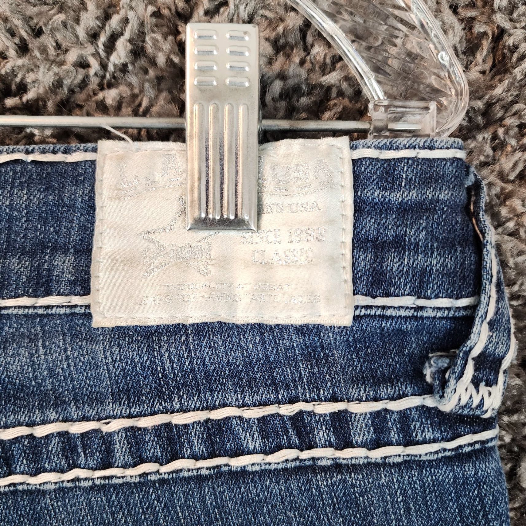 Vintage L.A. Idol Capri Jeans Womens Size 11 Blue Heavy Stitch Size 32" / US 10 / IT 46 - 7 Thumbnail