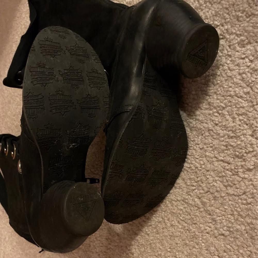 John Fluevog John Fluevog Black Sude and Leather Boots Size US 6.5 / IT 36.5 - 5 Thumbnail
