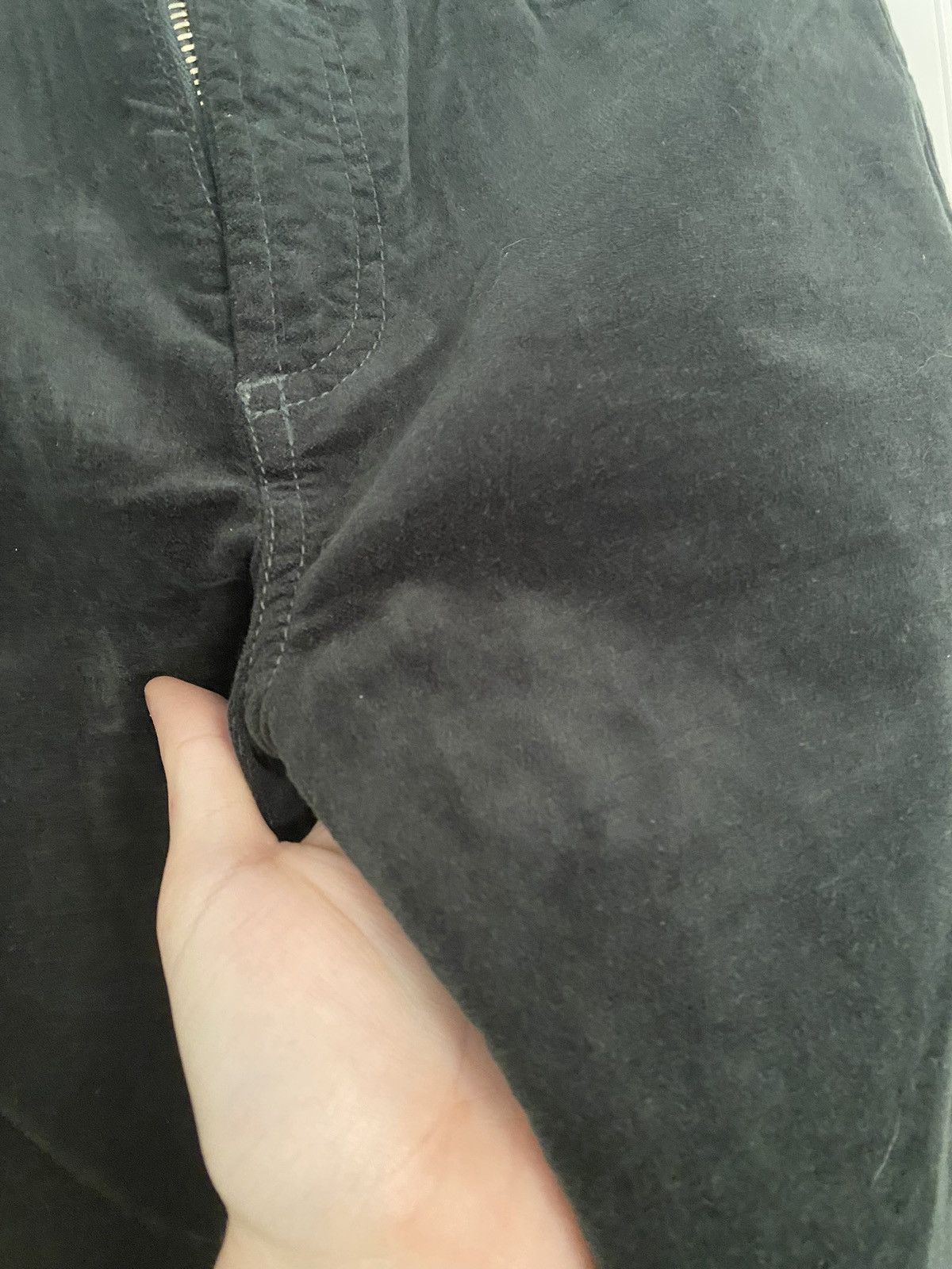 MONFRERE Monfrere Dark Green Velvet Pants Size US 30 / EU 46 - 6 Thumbnail