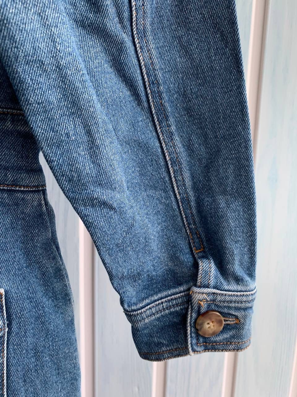 Designer × Sezane Sezane Denim Blue Women’s Cotton Button Pockets Jumpsuit Size 27" / US 4 / IT 40 - 12 Thumbnail