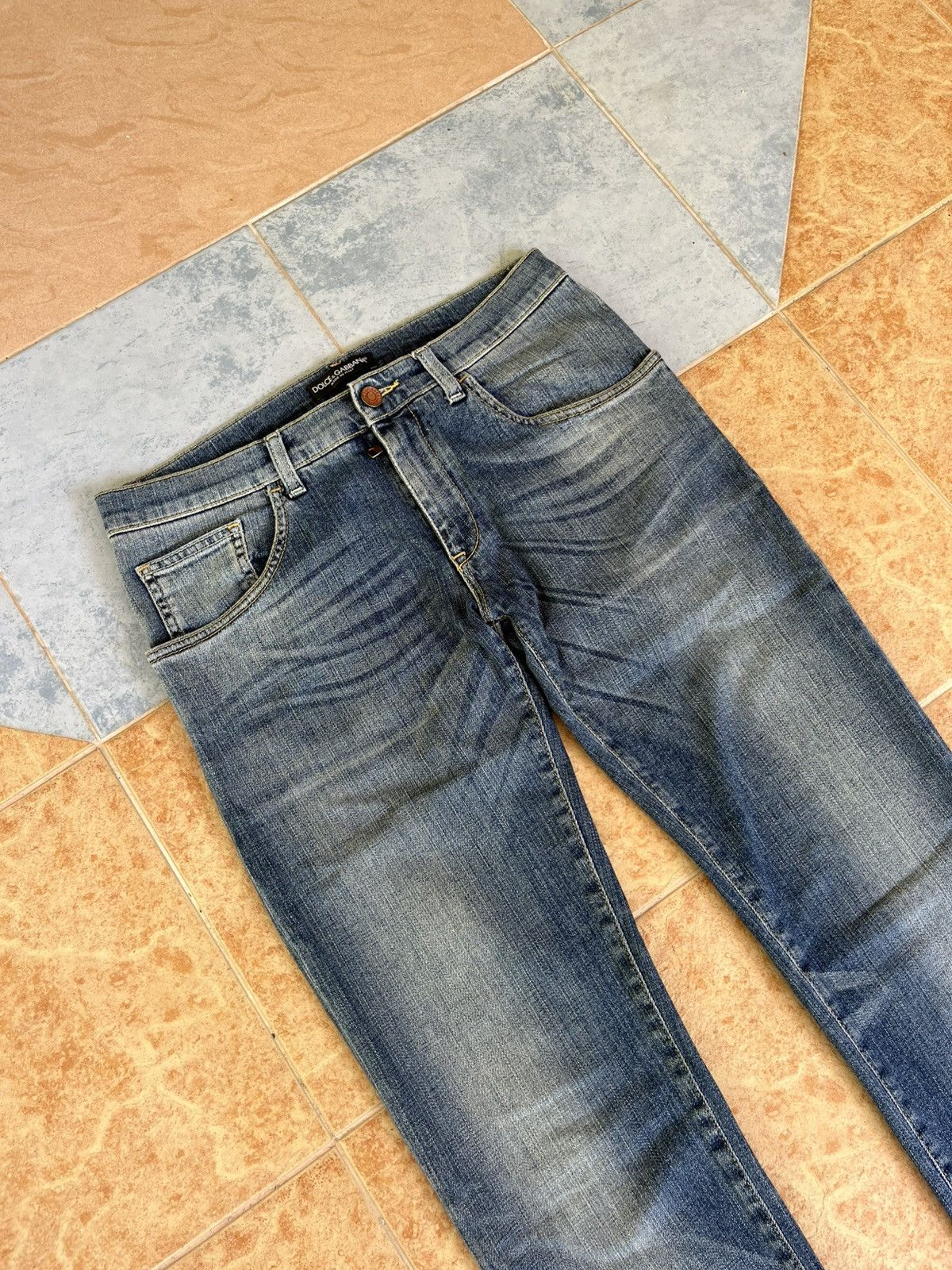 Dolce & Gabbana 💥Luxury Authentic D&G SS15 Blue Faded Denim Made In Italy Size US 31 - 4 Thumbnail
