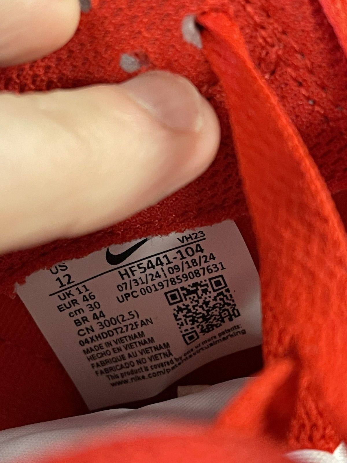 Nike Size 12 - Nike Dunk Low Red St John’s Size US 12 / EU 45 - 8 Thumbnail