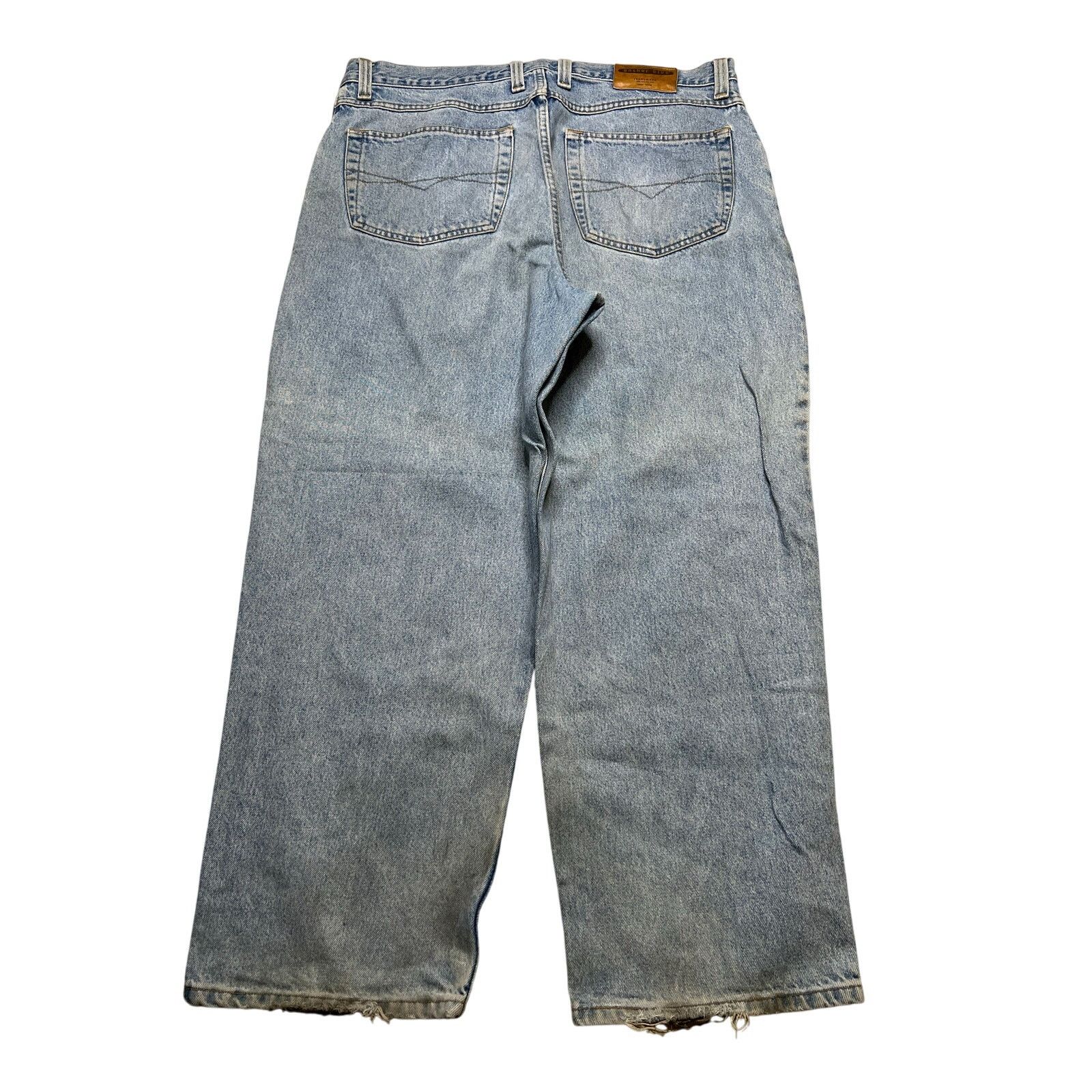 Levi's Vintage 90s ANCHOR BAGGY LIGHT BLUE DENIM JEANS SZ 42X30 Size US 42 / EU 58 - 2 Thumbnail