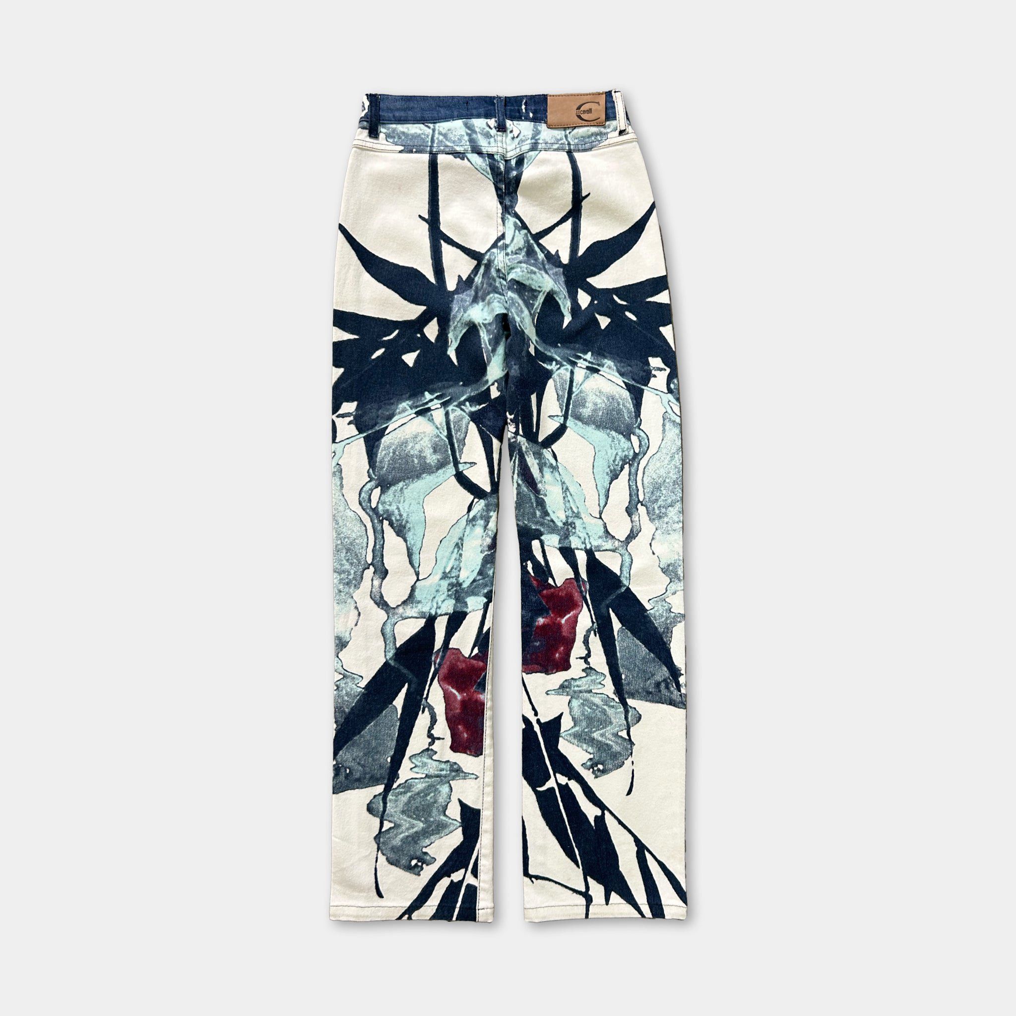Just Cavalli Just Cavalli 00's Floral Print Jeans Size 27" / US 4 / IT 40 - 3 Thumbnail