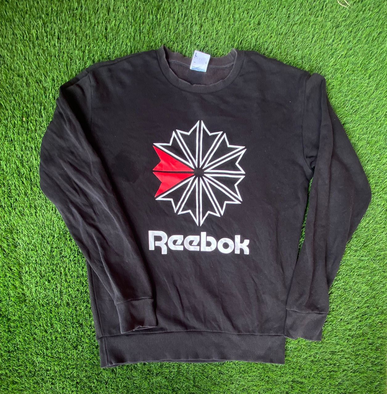 Reebok × Vintage Vintage Sweatshirt Reebok Spellout Logo Size US L / EU 52-54 / 3 - 1 Thumbnail