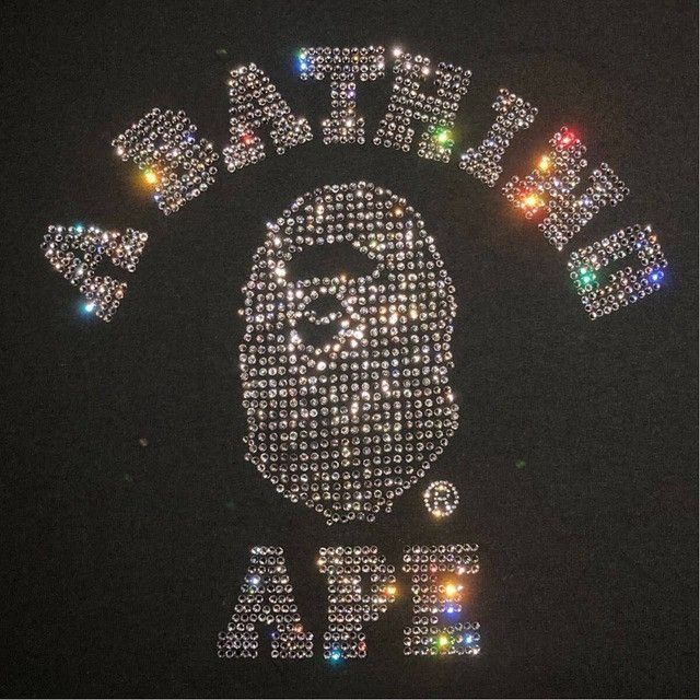 Bape × Swarovski BAPE × Swarovski college logo sweat shirt a bathing ape NIGO Size US M / EU 48-50 / 2 - 4 Thumbnail