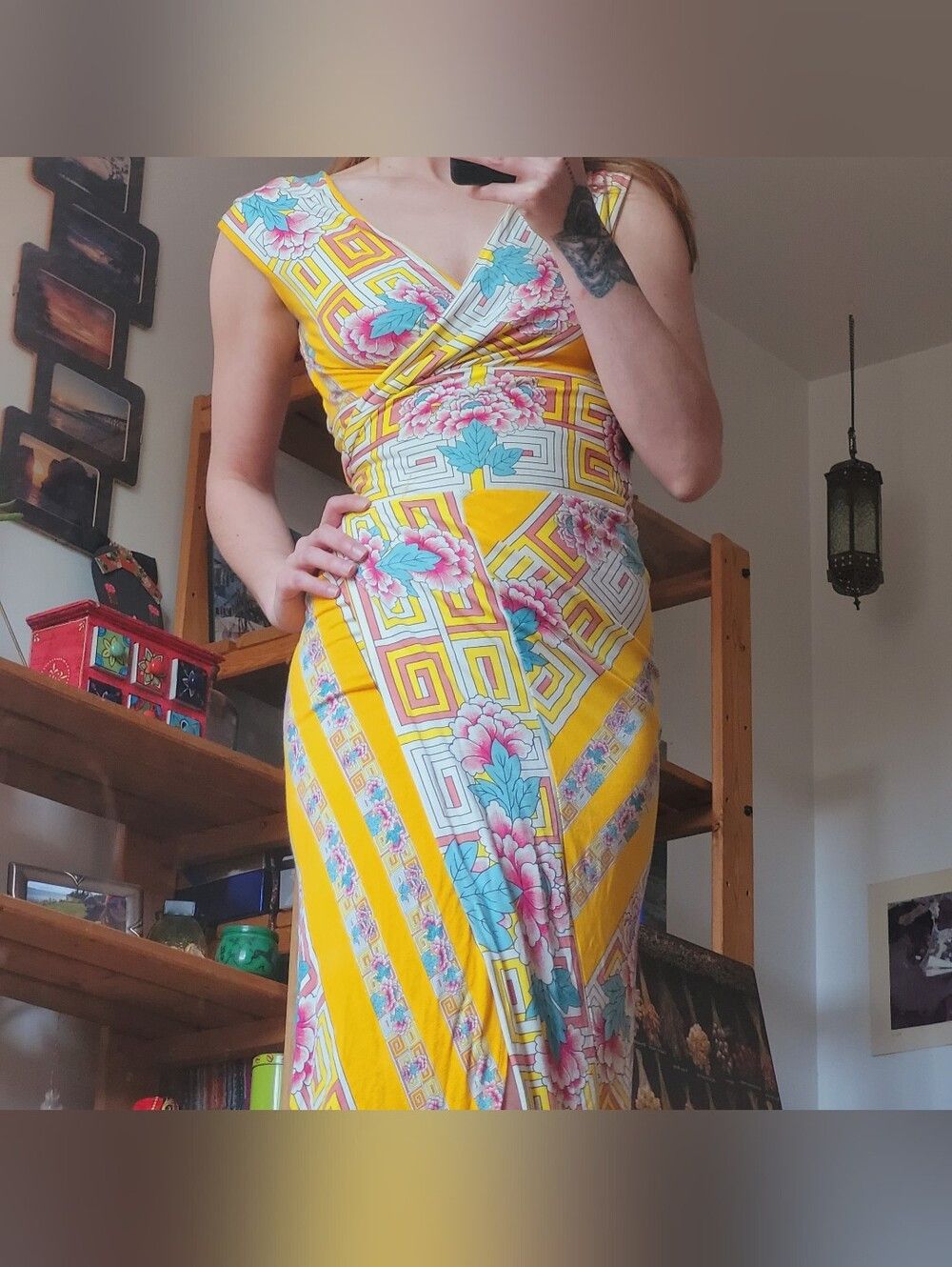Diane von Furstenberg Diane Von Furstenberg Willow Yellow Floral Wrap Dress - 2 Size XS / US 0-2 / IT 36-38 - 1 Thumbnail