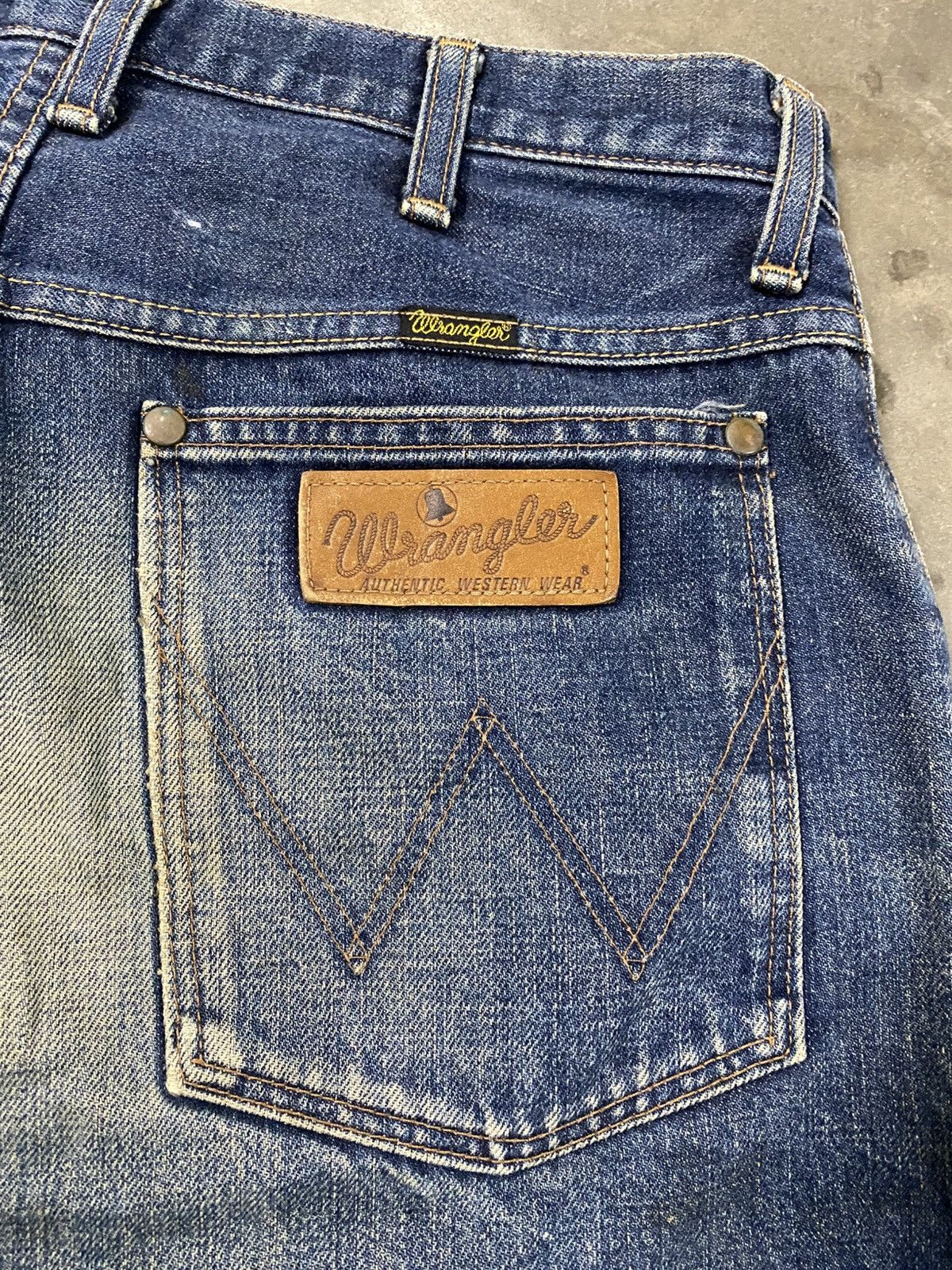JNCO × Jean × Wrangler Vintage Wrangler Blue Bell Cropped Rusty Jeans @272 Size US 32 / EU 48 - 3 Thumbnail