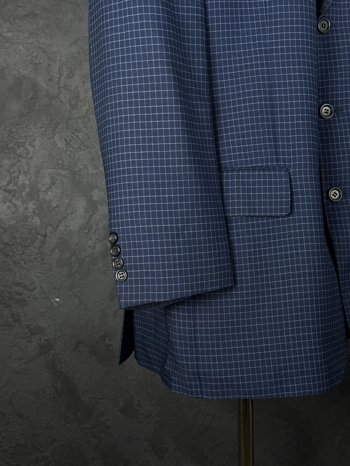 Yves Saint Laurent Yves Saint Laurent Vintage Mens Blue Coat Blazer Jacket Size 54R - 10 Thumbnail