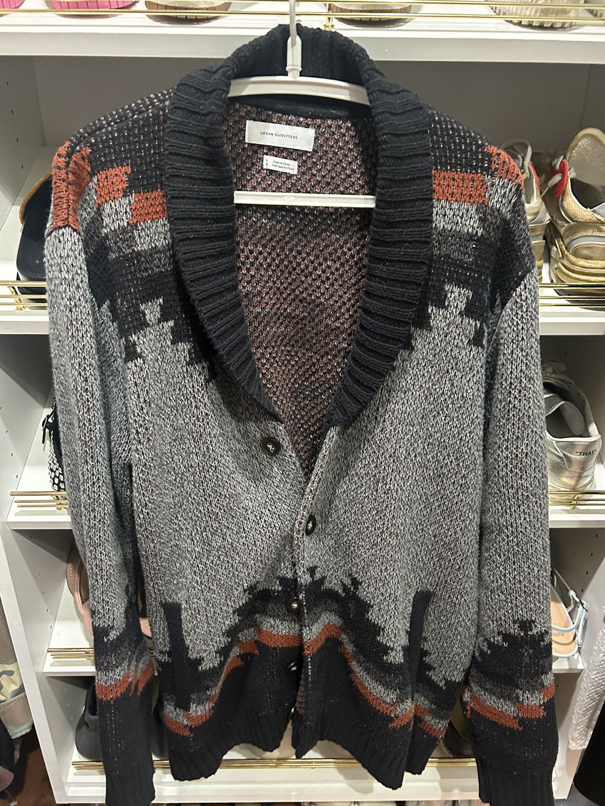 Urban Outfitters Wolf Cardigan Size US L / EU 52-54 / 3 - 2 Thumbnail