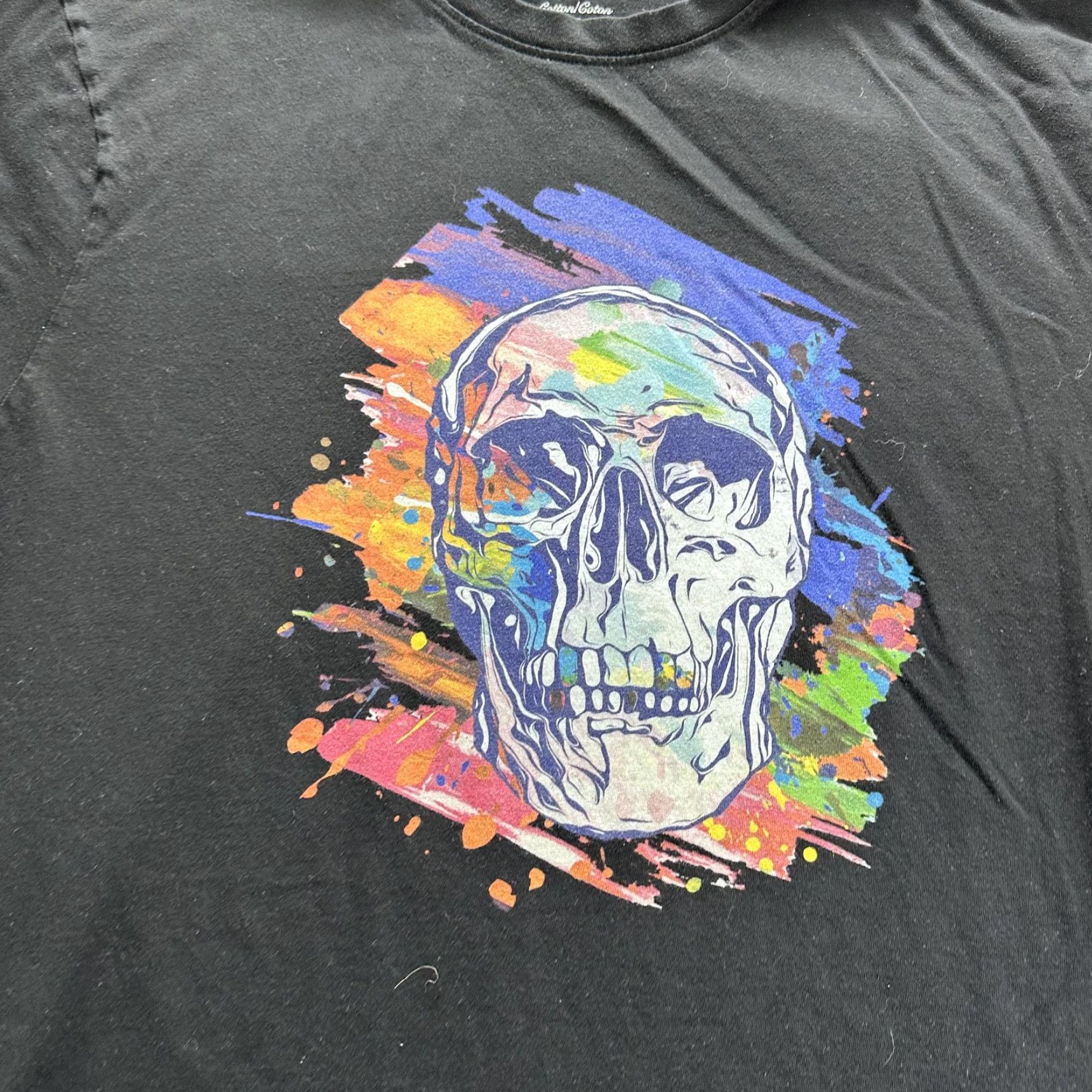 Robert Graham Robert Graham Shirt Mens 2XLT Black Skull Graphic Tee Big Tall Cotton Art Size US XXL / EU 58 / 5 - 2 Thumbnail