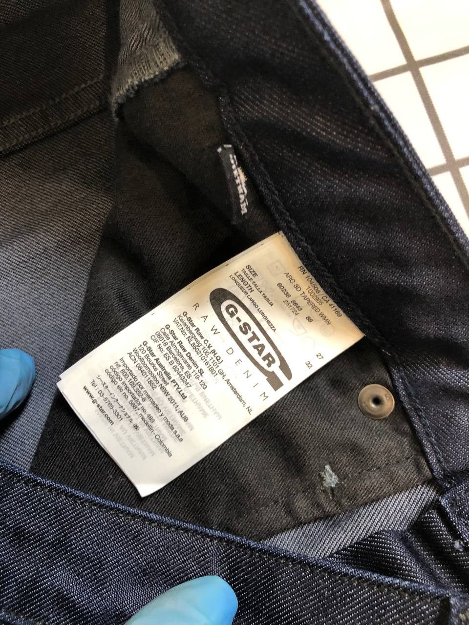 G-Star G Star Raw Jeans Blue Good Condition Size US 27 - 12 Thumbnail