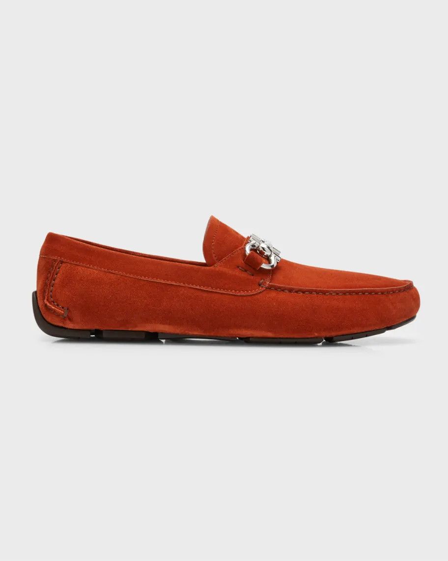 Salvatore Ferragamo o1s1rm0924 Parigi Eco Loafers in Red Size US 6 / EU 39 - 1 Thumbnail