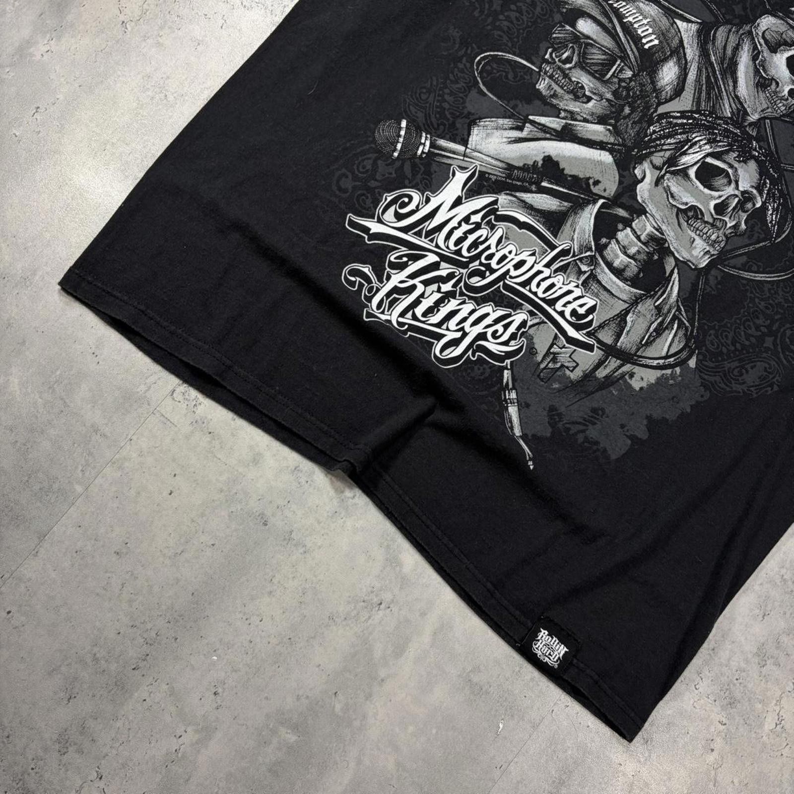 Other Y2K Black Rolling Hard Grunge Cross Biker T-Shirt Size US XL / EU 56 / 4 - 4 Thumbnail