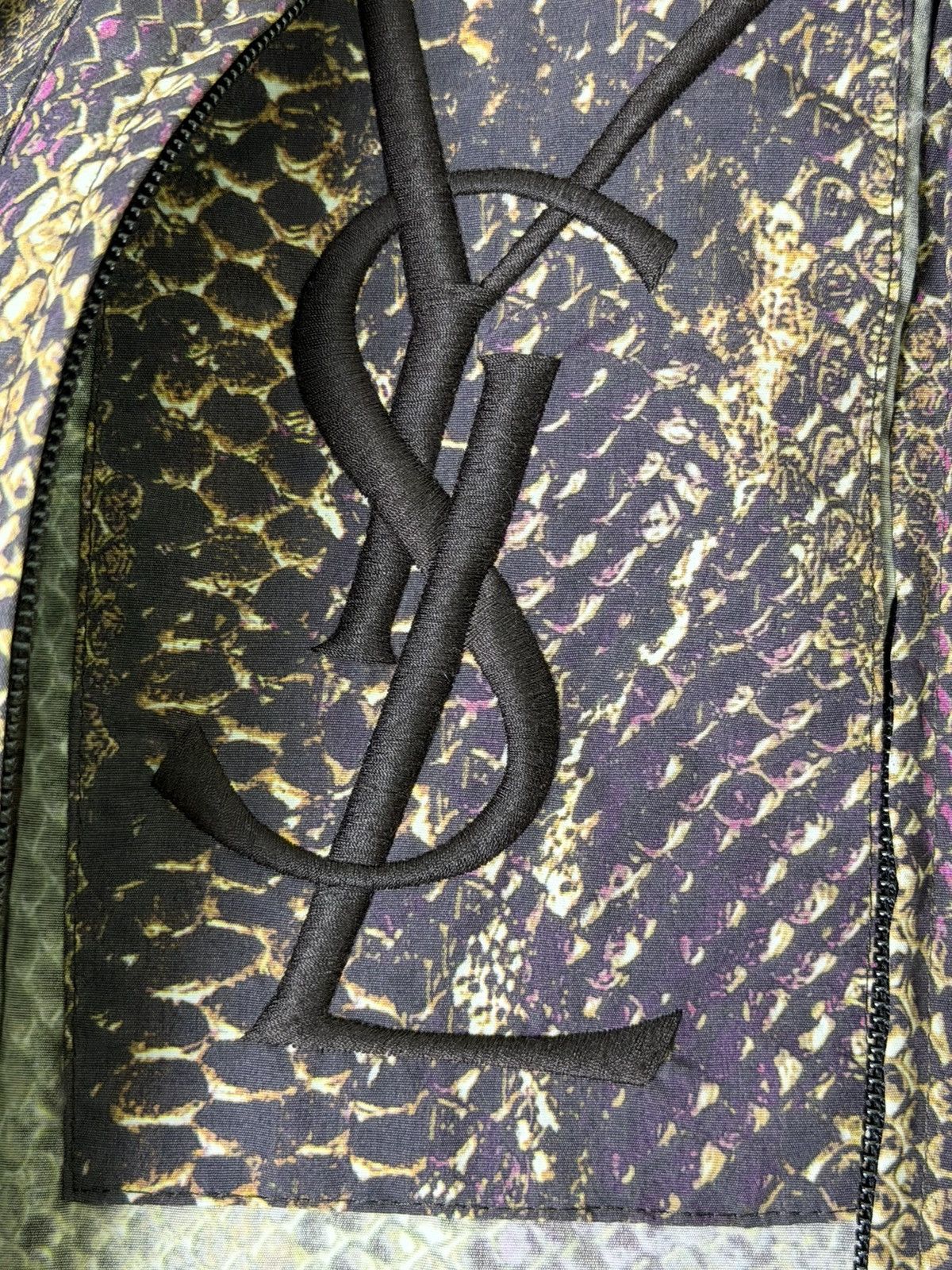Yves Saint Laurent Yves Saint Laurent Purple and Gold Snakeskin Blouson Jacket Size US M / EU 48-50 / 2 - 9 Thumbnail