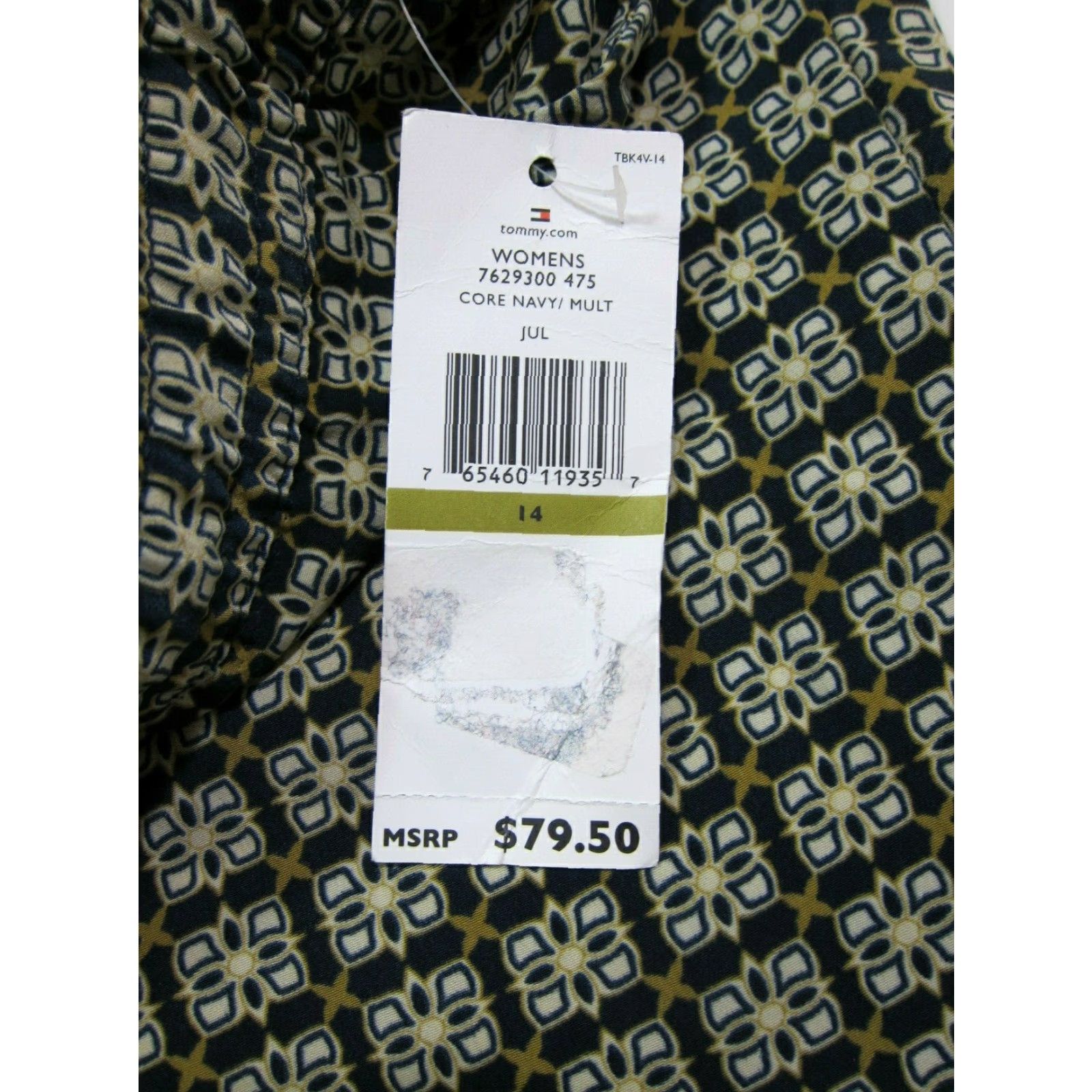 Tommy Hilfiger NWT Tommy Hilfiger Wide Leg Pant With Pockets Women 14T Paisley Blue Yellow City Classic City Paisley Wide-Leg Pants Women XL Size 36" / US 14 / IT 50 - 3 Thumbnail
