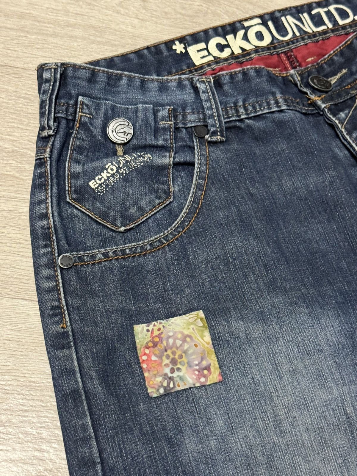Ecko Unltd. 🔷Vintage Ecko Unltd. Crazy Jeans 90s🔷 Size US 32 / EU 48 - 7 Thumbnail