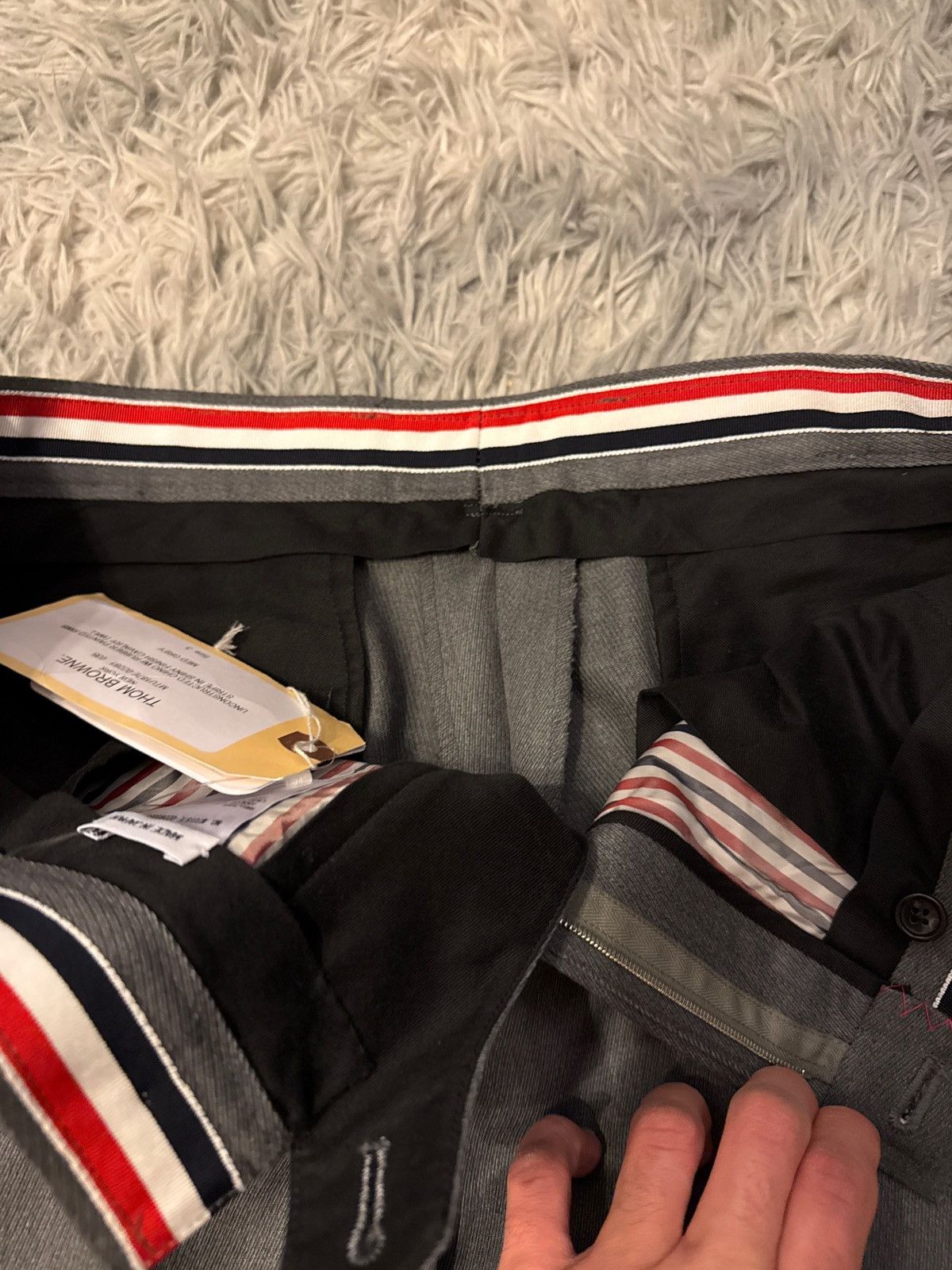Thom Browne Chino /w rubber painted stripe Size US 33 - 3 Thumbnail