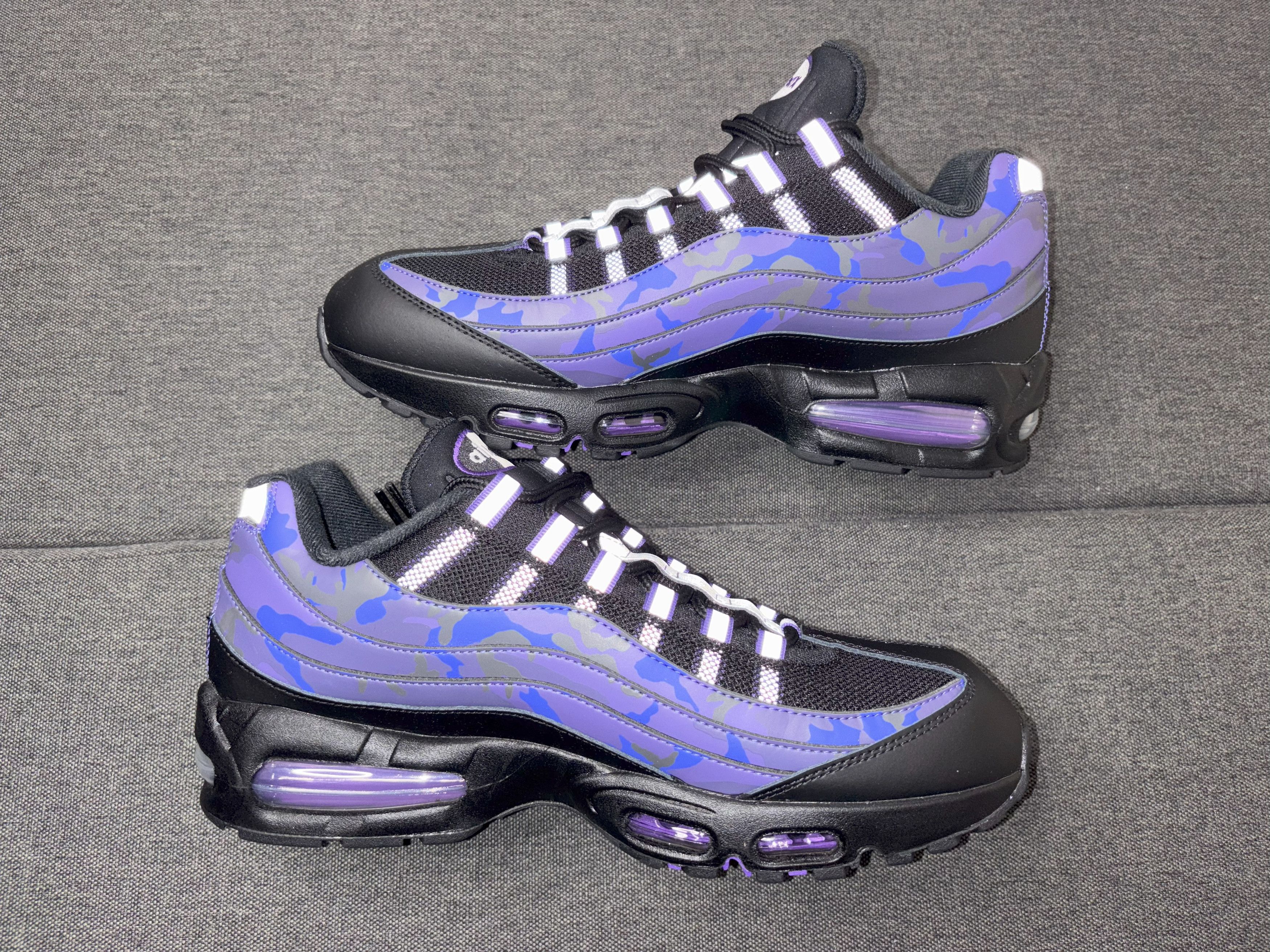 Nike Nike Air Max 95 OG Big Bubble Court Purple Camo HQ1973-500 Size US 12 / EU 45 - 8 Thumbnail