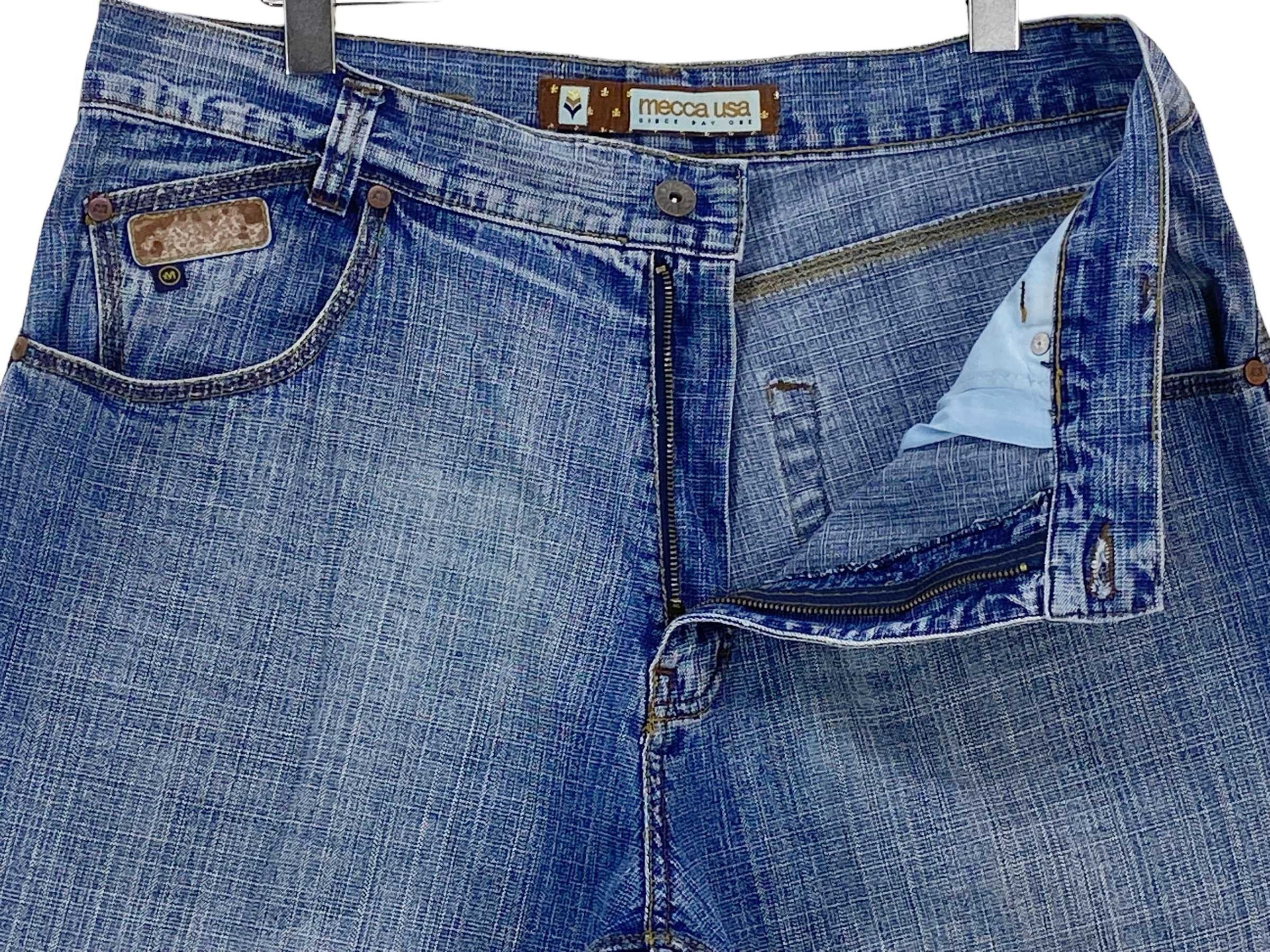 Mecca Mecca Jeans Distressed Jeans Baggy Hiphop Jeans Size US 36 / EU 52 - 7 Thumbnail