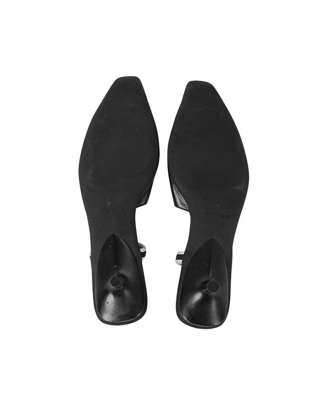 Miu Miu Miu Miu S/S2000 Leather Mules in Black Size US 7 / IT 37 - 7 Thumbnail