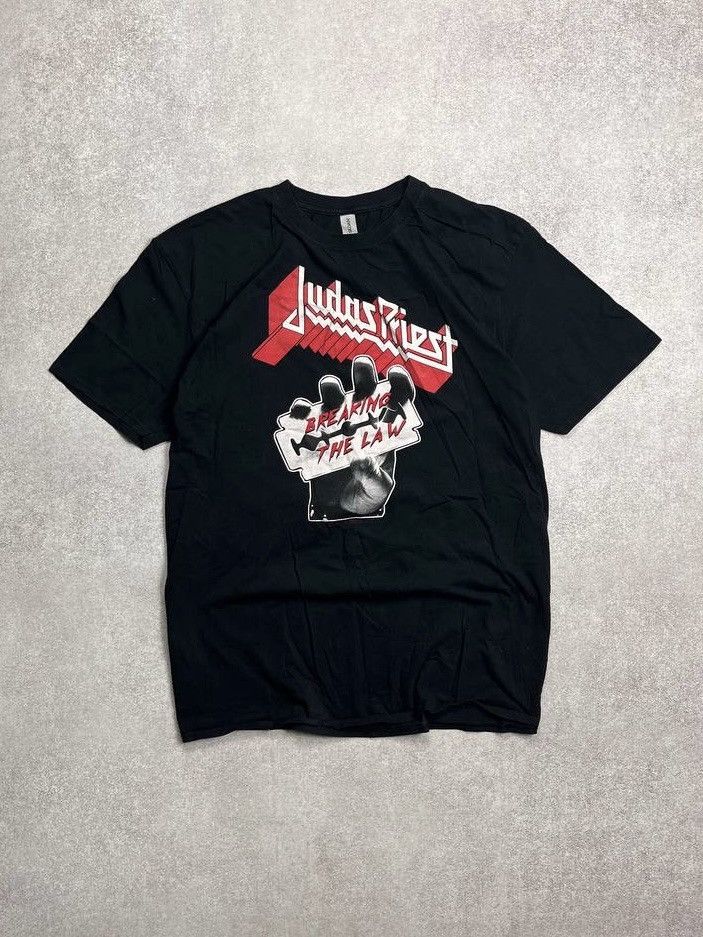Band Tees Vintage Judas Priest Breaking The Law Promo T-shirt XXL Size US XXL / EU 58 / 5 - 1 Thumbnail