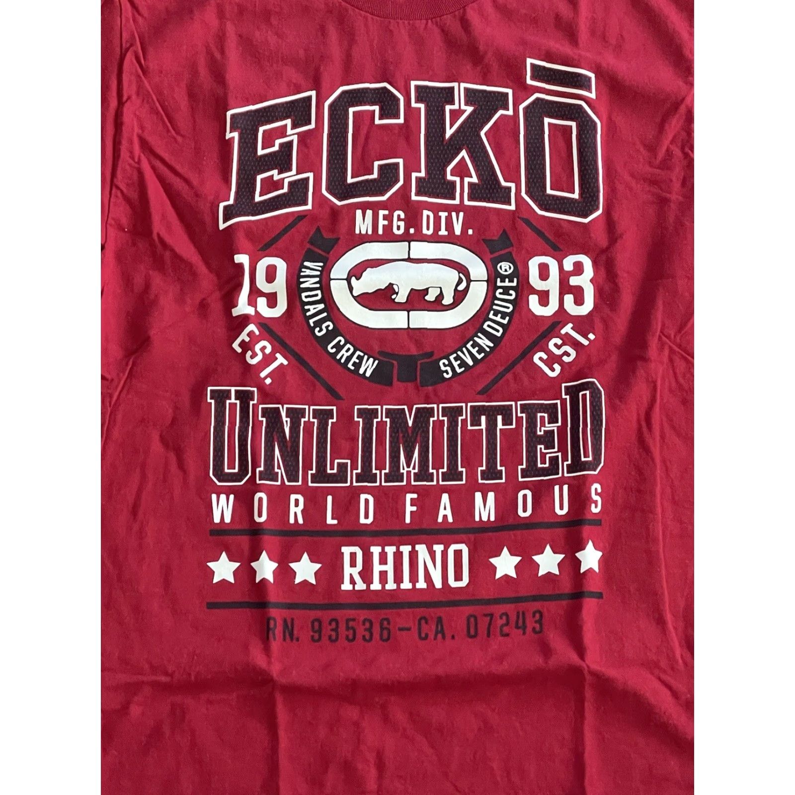 Ecko Unltd. VINTAGE Ecko Unltd T Shirt Red Medium Mens M Shirt Red Mens Size US M / EU 48-50 / 2 - 2 Thumbnail
