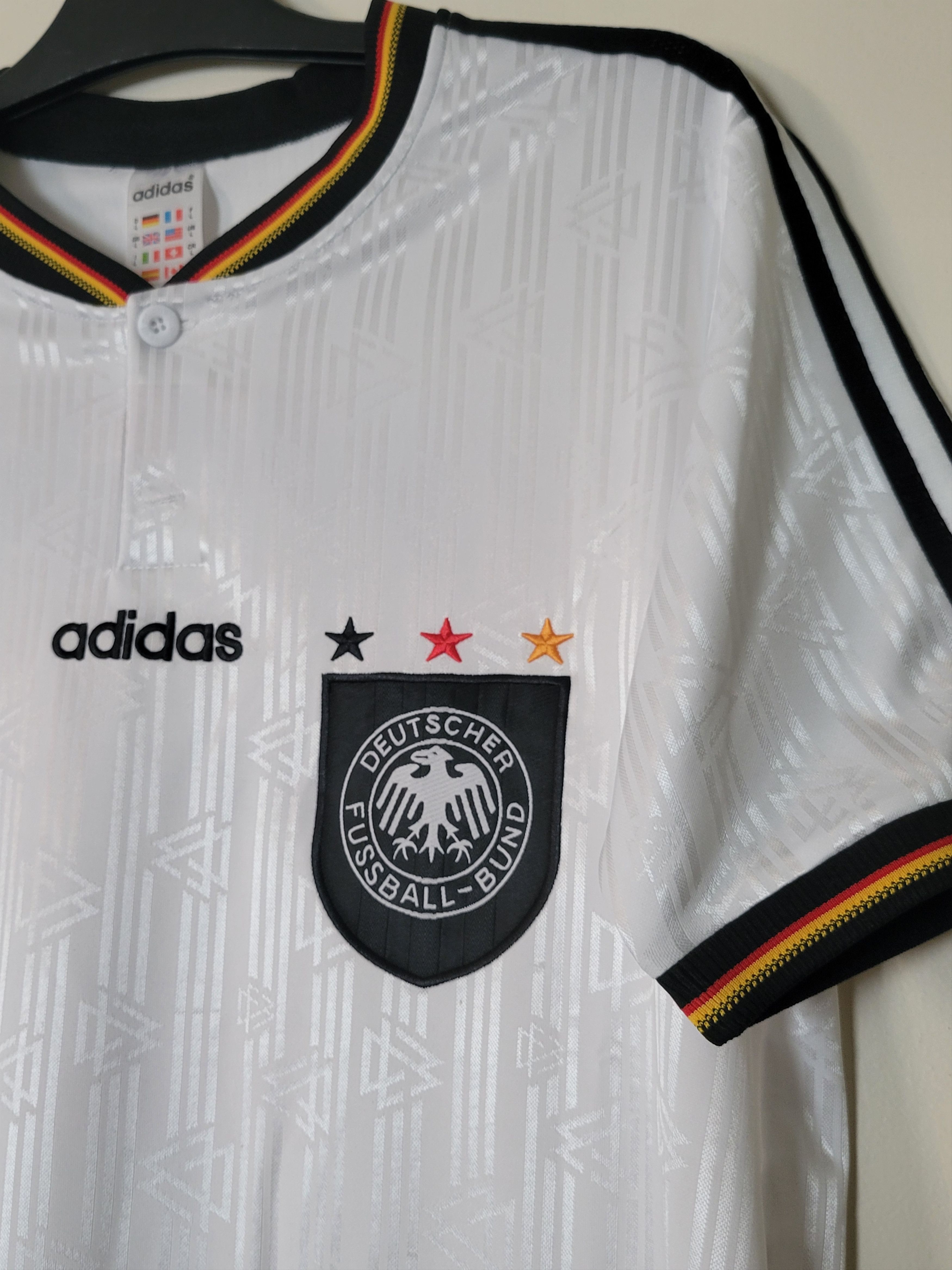 Other Möller 7 Germany 1996 Vintage Soccer Jersey Trikot Size US L / EU 52-54 / 3 - 5 Thumbnail