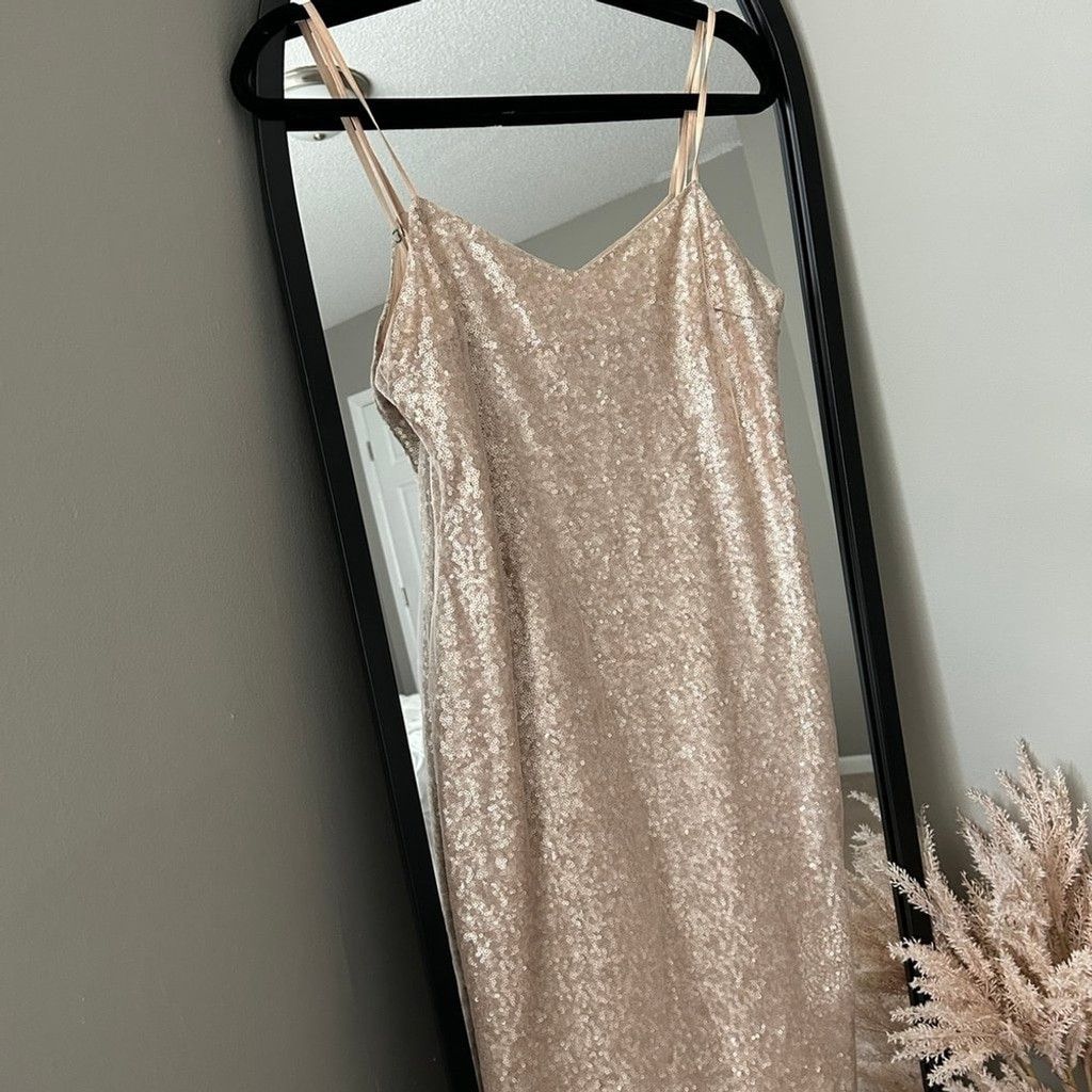 Other NWT Tracy Reese Gold Sequin Dress Size L / US 10 / IT 46 - 3 Thumbnail