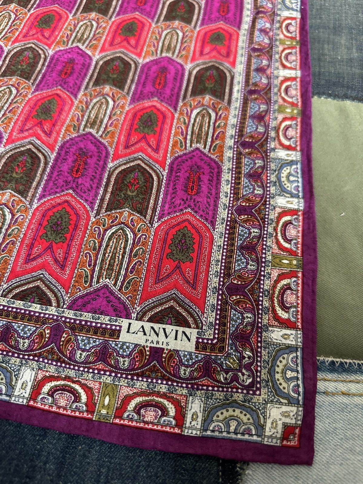 Vintage Vintage Lanvin Handkerchief/ Neckerchief/ Bandana Size ONE SIZE - 1 Thumbnail