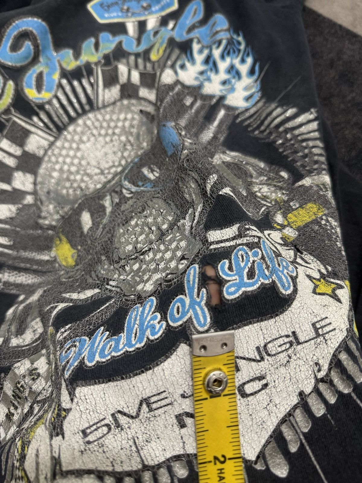 Vintage 5IVE JUNGGEL SKULL ART TSHIRT Size US XL / EU 56 / 4 - 9 Thumbnail