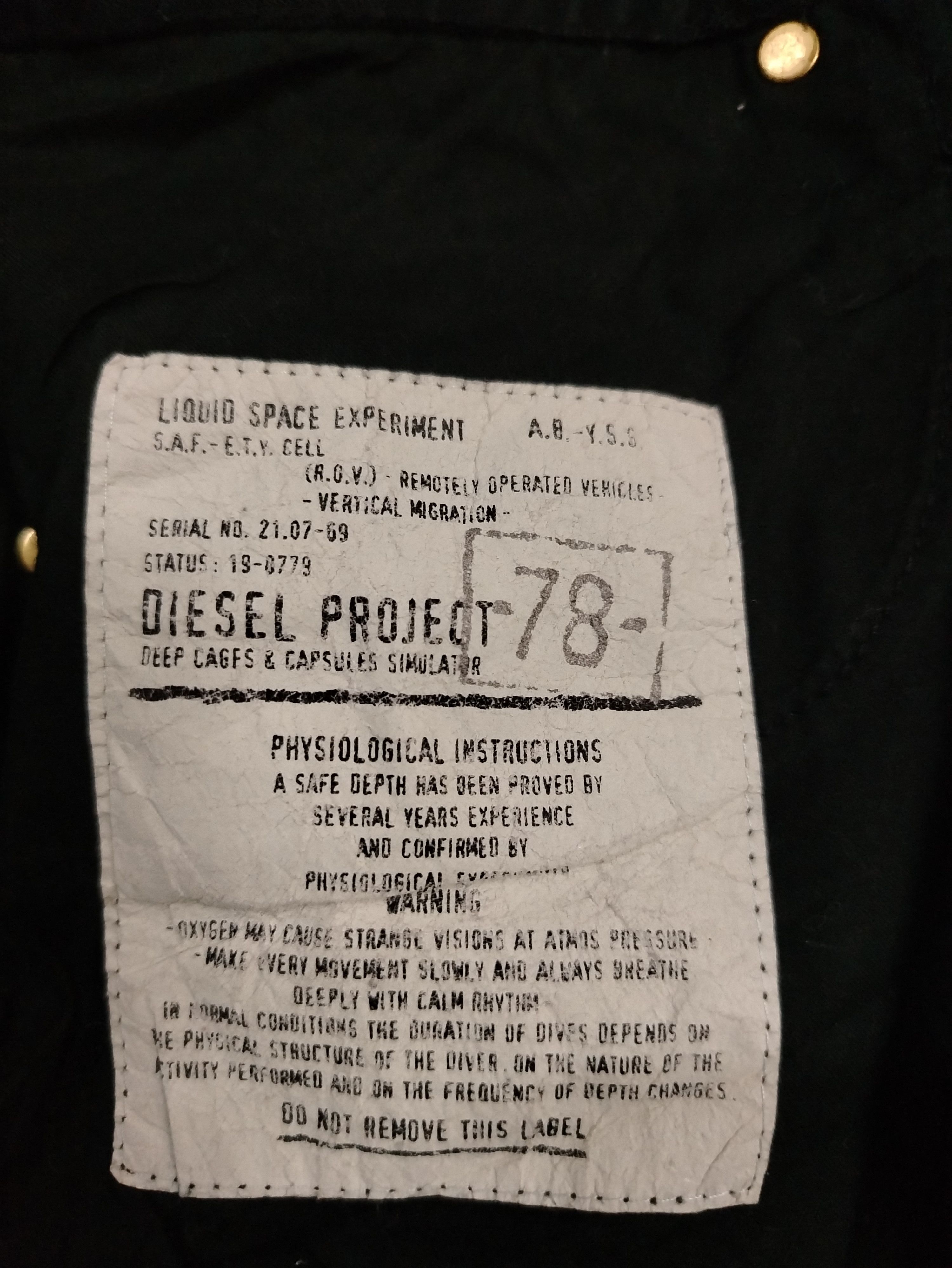 Diesel Diesel project 78 Size US 32 / EU 48 - 6 Thumbnail