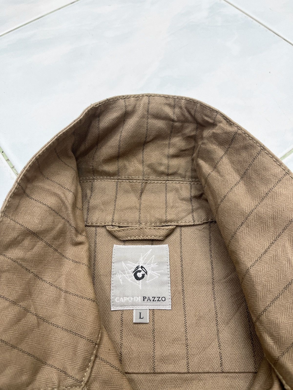Japanese Brand 🔥🔥🔥ARCHIVE CAPO DE PAZZO HERRINGBONE TWILL JACKET Size US M / EU 48-50 / 2 - 9 Thumbnail
