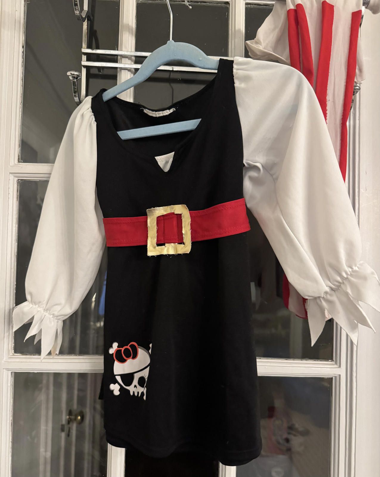 Unknown London Girls Pirate Costume Dress with Striped Leggings Size 4T Size ONE SIZE - 2 Thumbnail