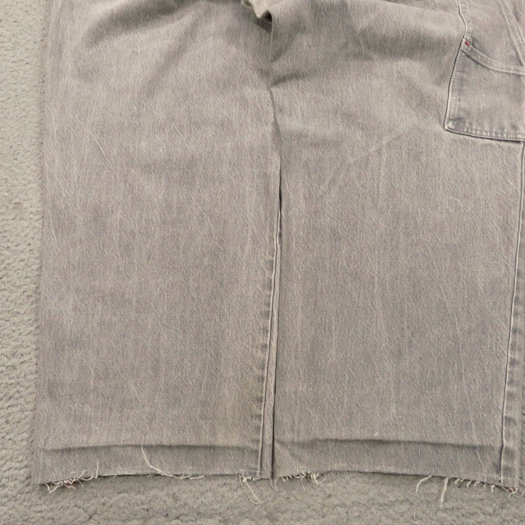 Enyce VINTAGE ENYCE Baggy Jeans Men 90s 40" 10" Leg Opening Wide-Leg 5-Pocket Denim Cotton Gray Regular Size: 40 Mens Size US 40 / EU 56 - 4 Thumbnail
