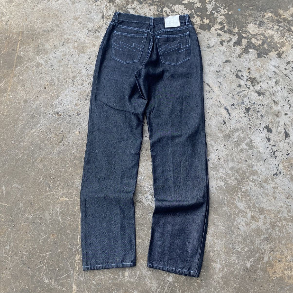 90s W&LT Denim Pants ① W&LT 1990s W&LT by WALTER VAN BEIRENDONCK DENIM PANT | Grailed