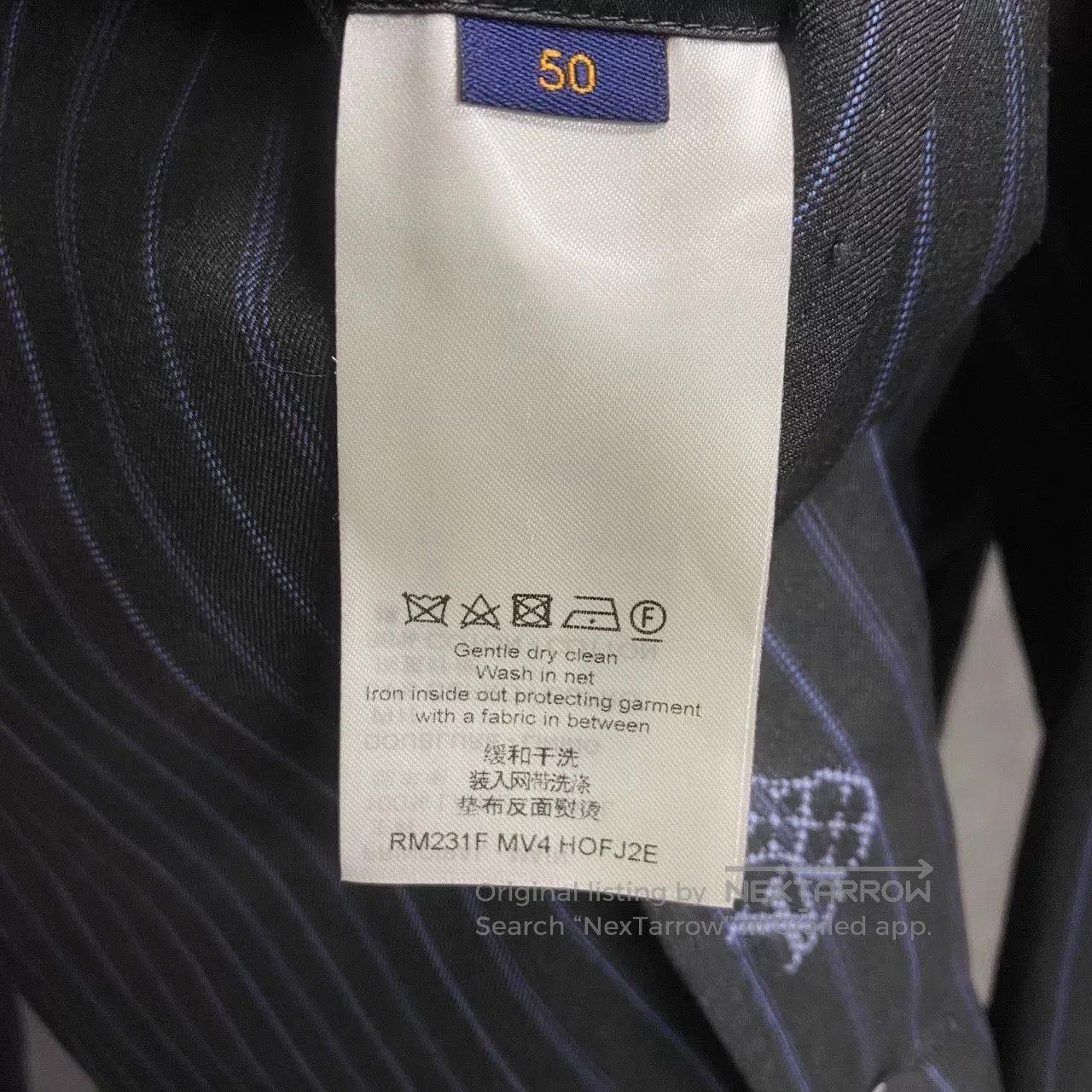 Louis Vuitton Louis Vuitton Gray Striped British Jacket. Size US M / EU 48-50 / 2 - 4 Thumbnail